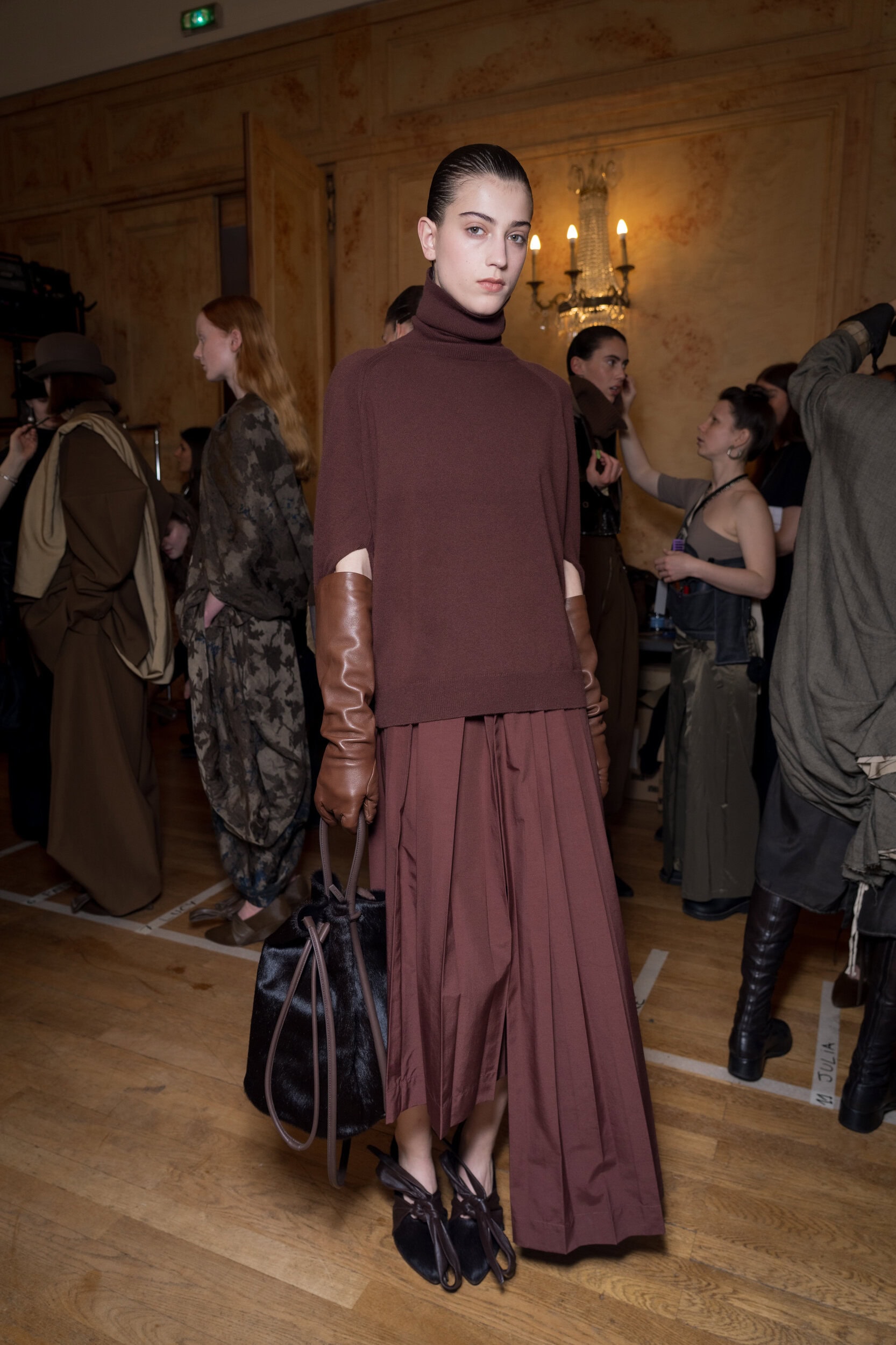 Uma Wang Fall 2026 Fashion Show Backstage