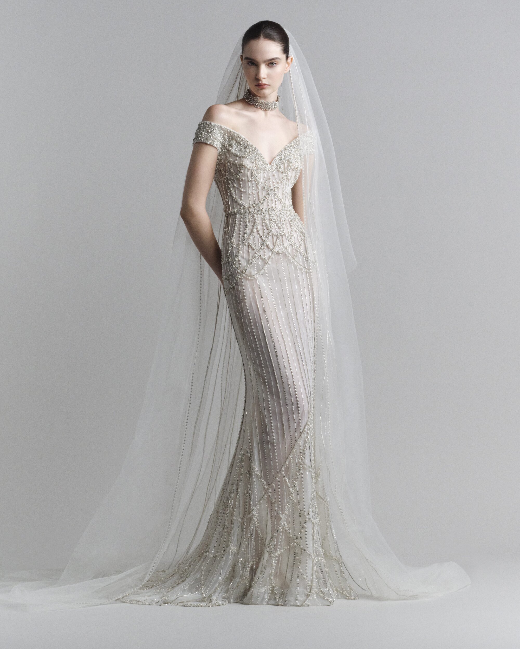 knee length dresses for ladies LOOK 9 - ELIE SAAB BRIDAL main image 0