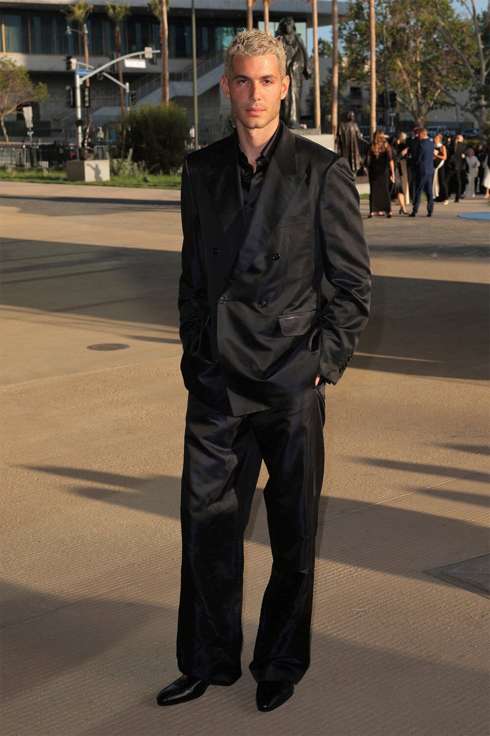 Fai Khadra wears Gucci at LACMA's David Geffen Galleries Opening Gala