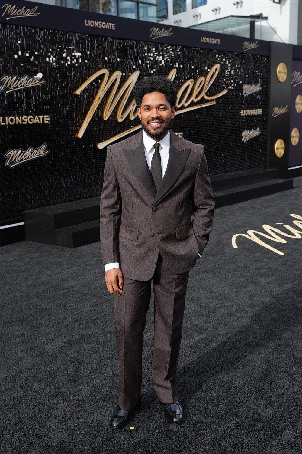 Kelvin Harrison Jr. wears Prada at The "Michael" premiere