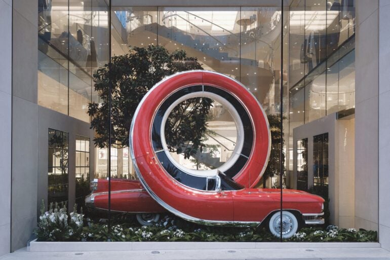 Dior Partners With Alex Chinneck for Surreal Window Installations in New York and Beverly Hills