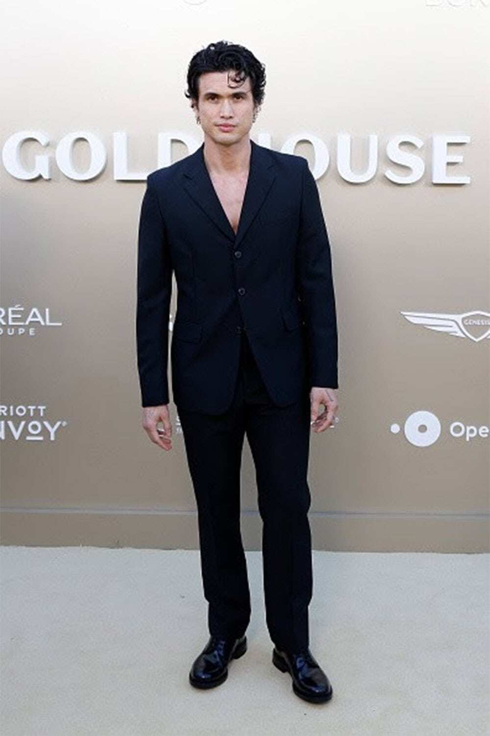 Charles Melton wears Prada at 2026 Gold Gala at The Music Center