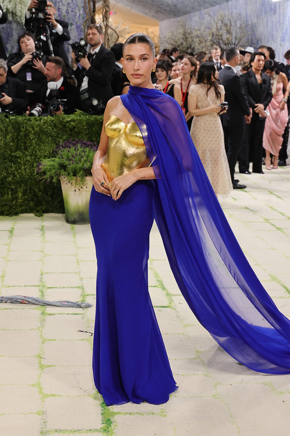 Hailey Bieber wears Saint Laurent at The 2026 Met Gala