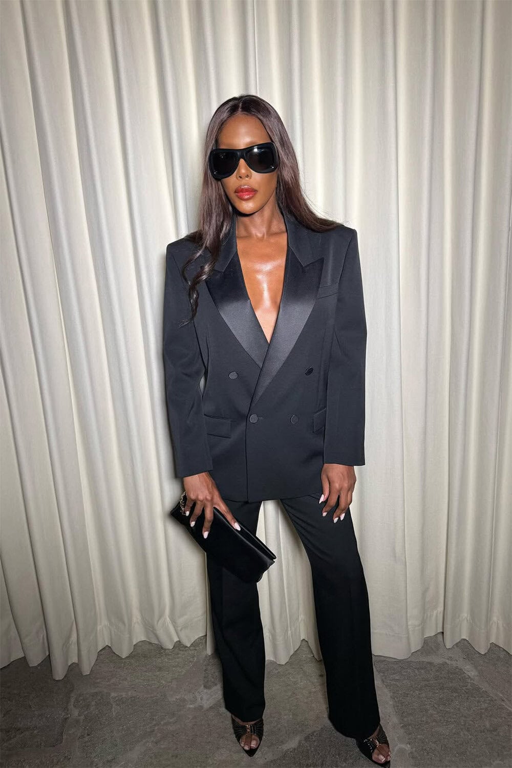 Honey Dijon wears Saint Laurent at The 2026 AMFAR Gala in Cannes
