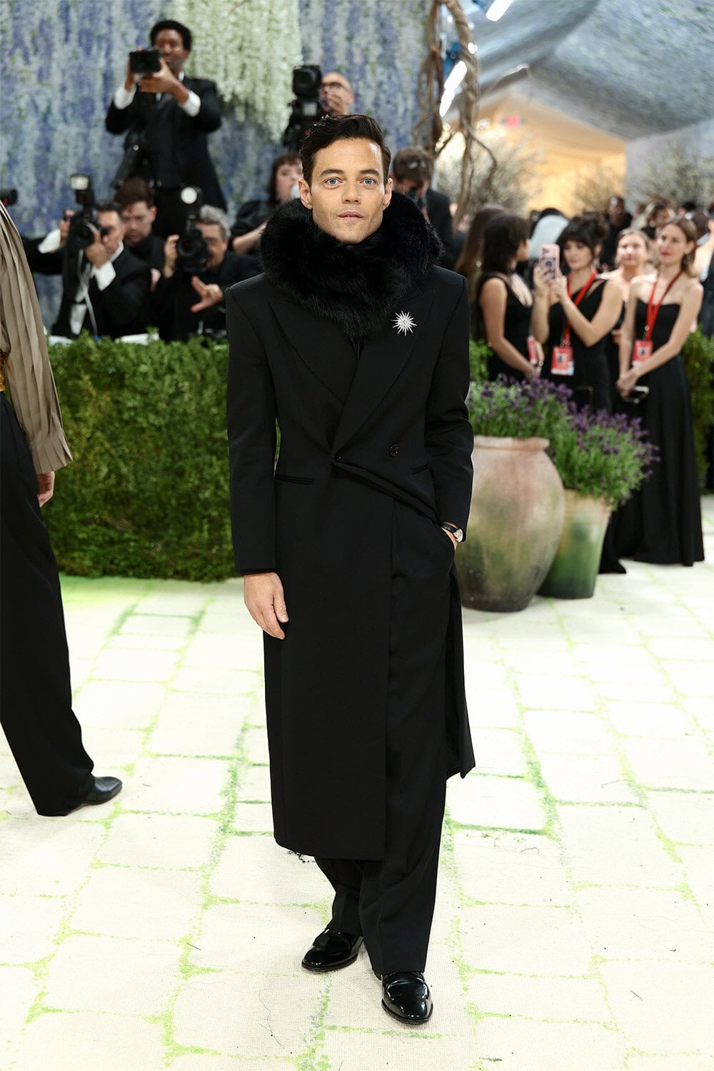 Rami Malek wears Saint Laurent at The 2026 Met Gala
