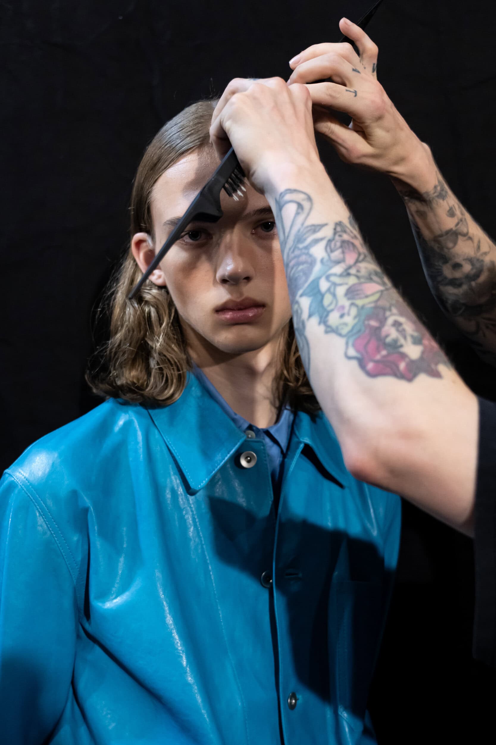 Auralee Spring 2027 Men's Fashion Show Backstage