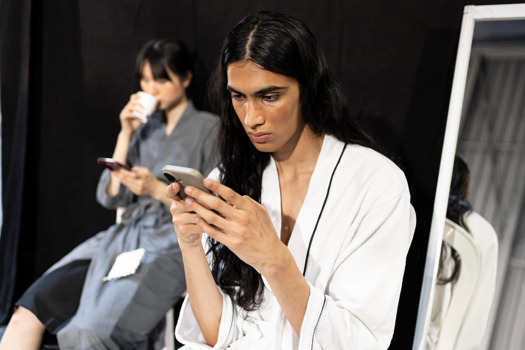 Auralee Spring 2027 Men's Fashion Show Backstage