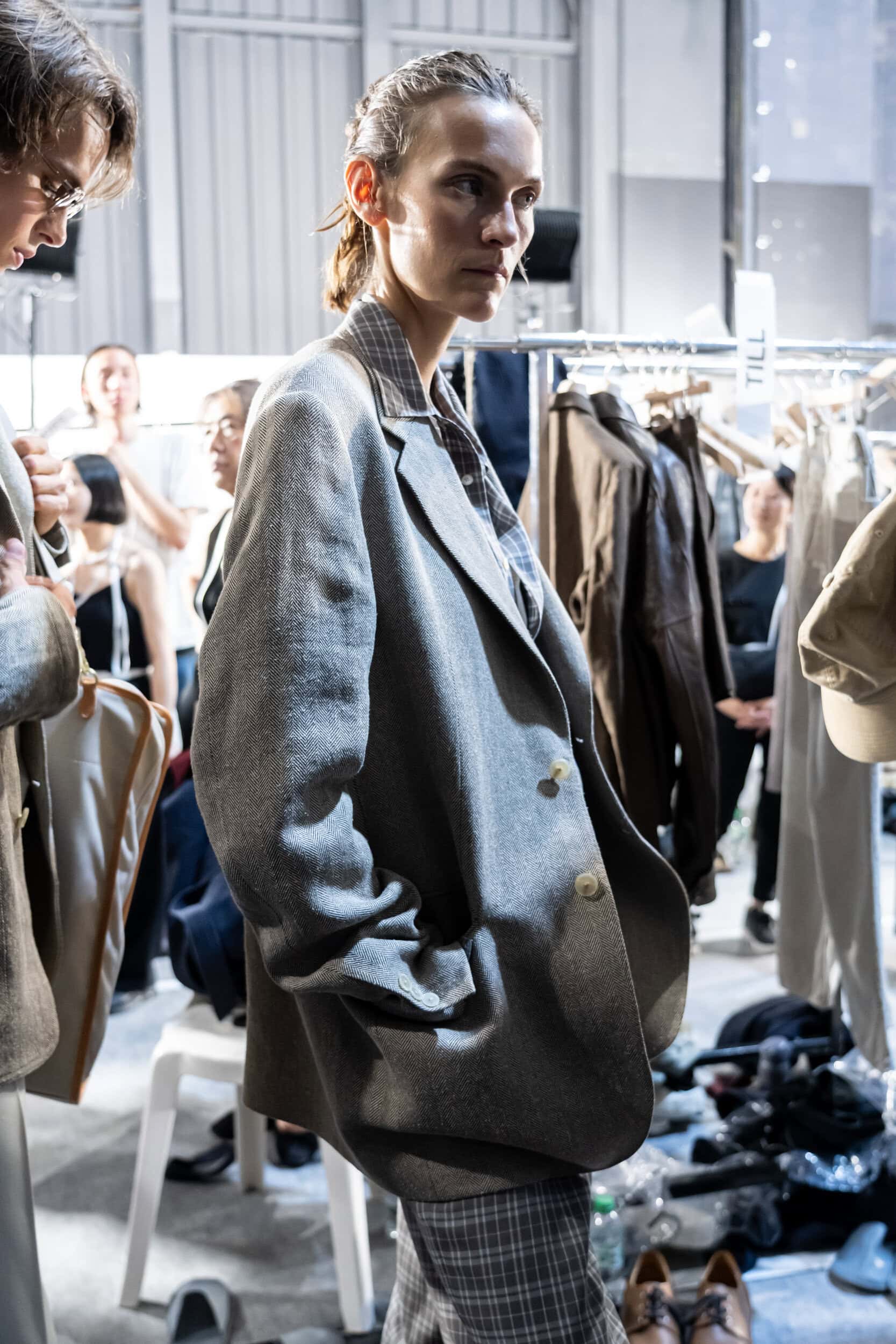 Auralee Spring 2027 Men's Fashion Show Backstage