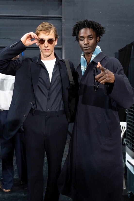 Auralee Spring 2027 Men's Fashion Show Backstage
