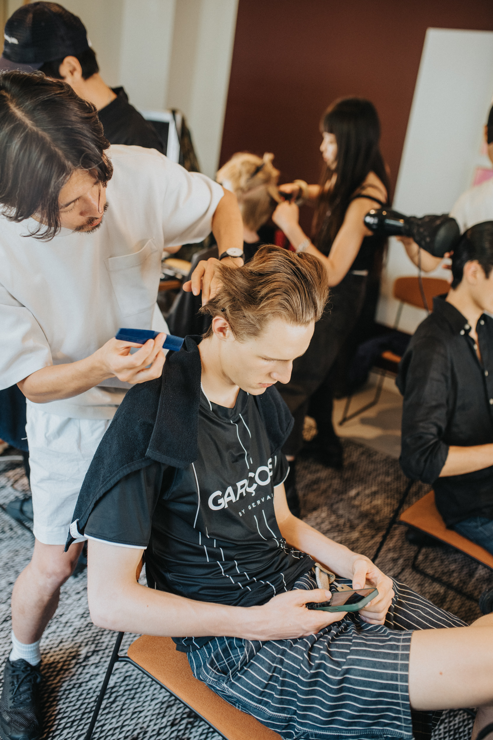 Bed J.w. Ford Spring 2027 Men's Fashion Show Backstage