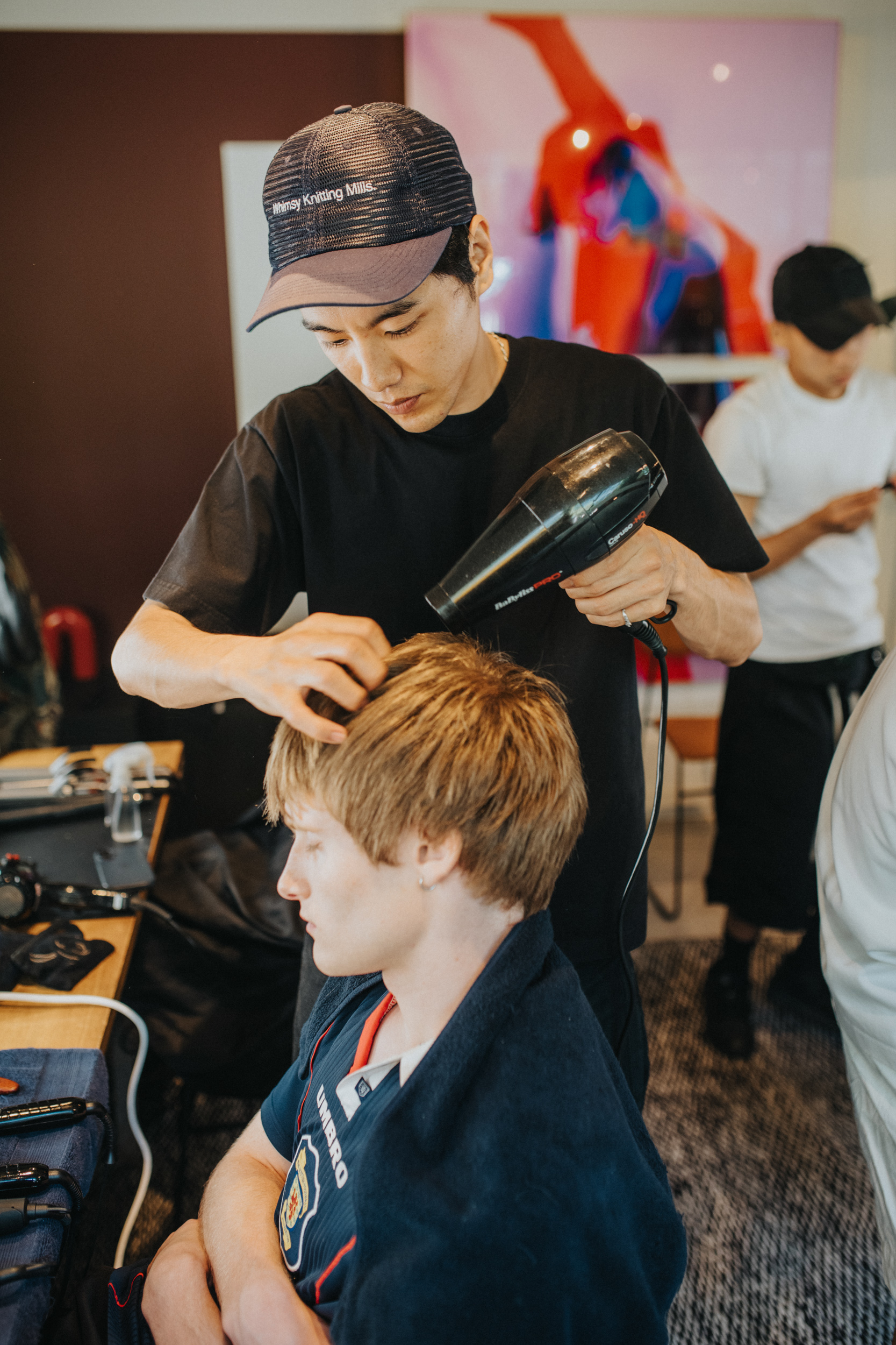 Bed J.w. Ford Spring 2027 Men's Fashion Show Backstage