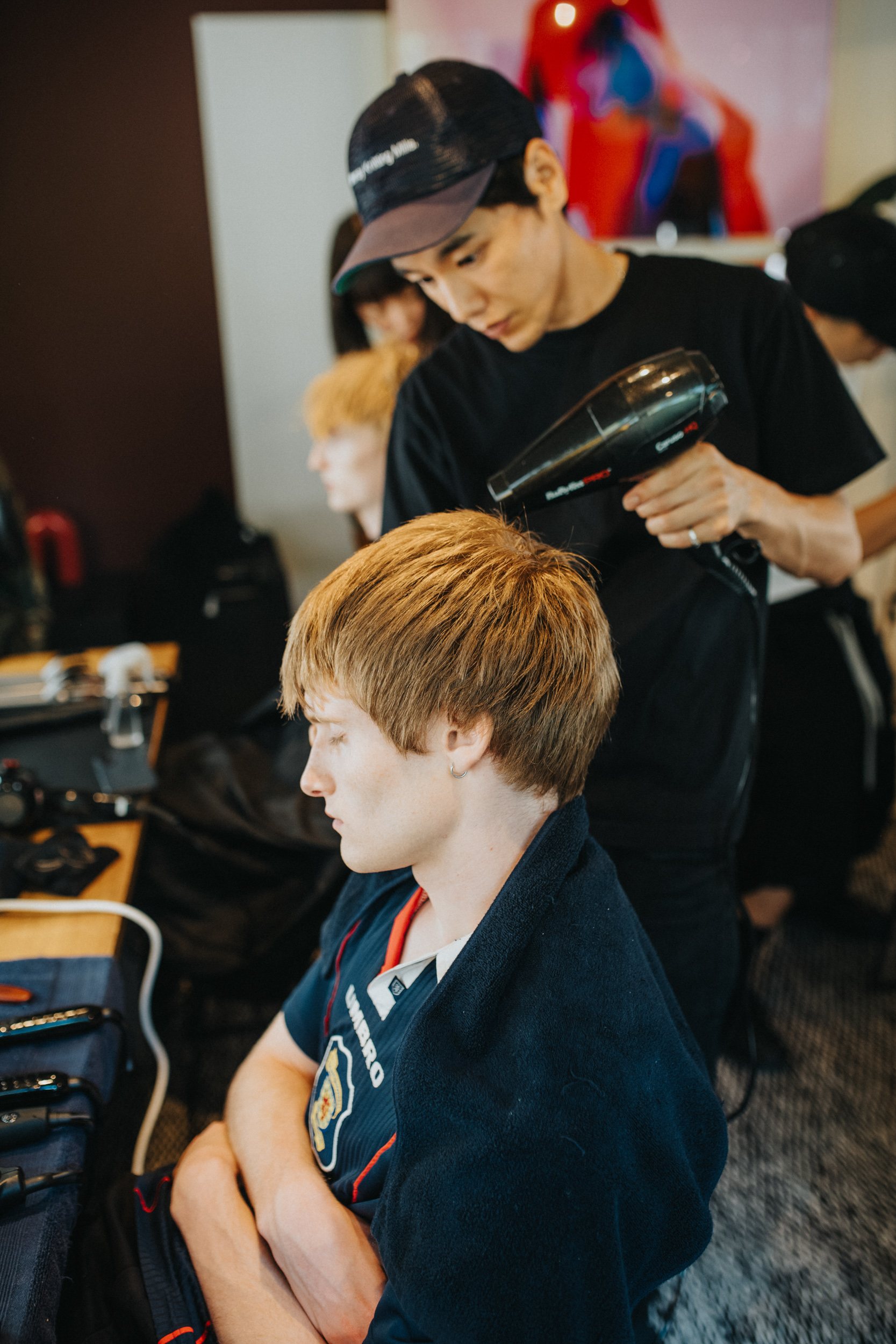 Bed J.w. Ford Spring 2027 Men's Fashion Show Backstage