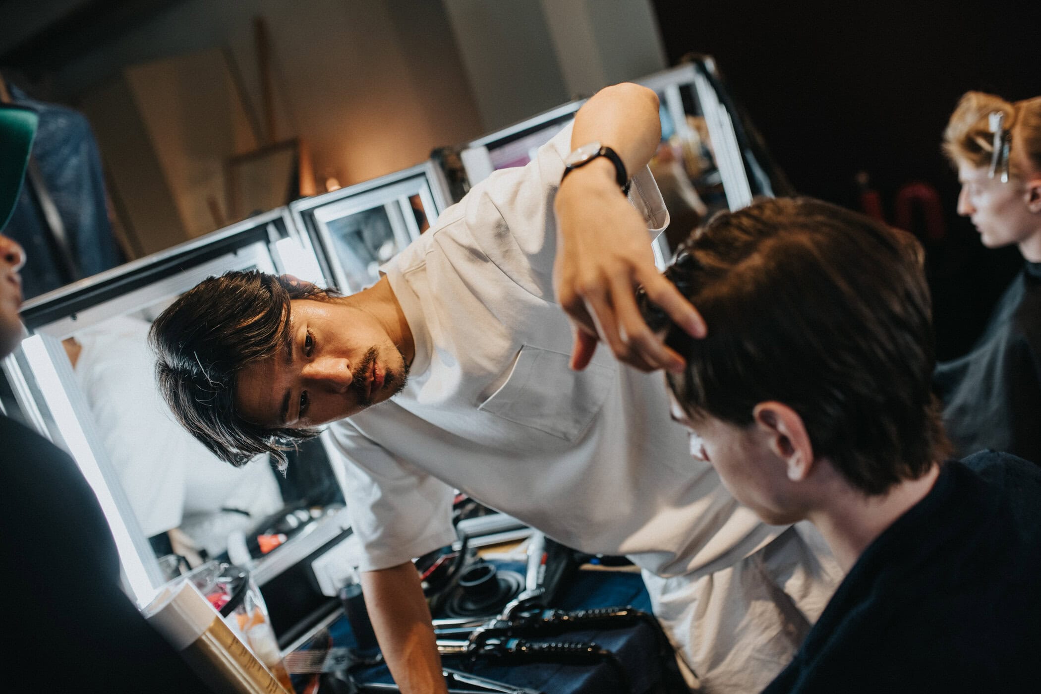Bed J.w. Ford Spring 2027 Men's Fashion Show Backstage