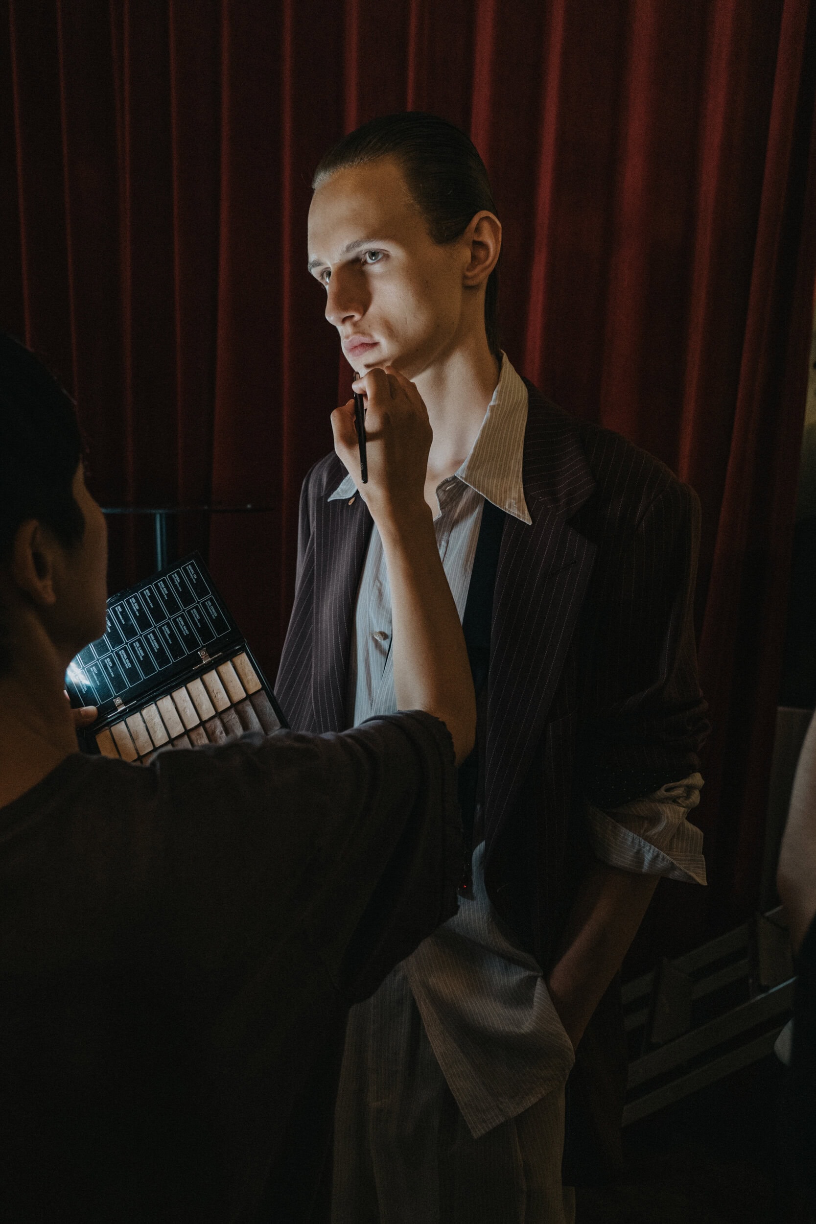 Bed J.w. Ford Spring 2027 Men's Fashion Show Backstage