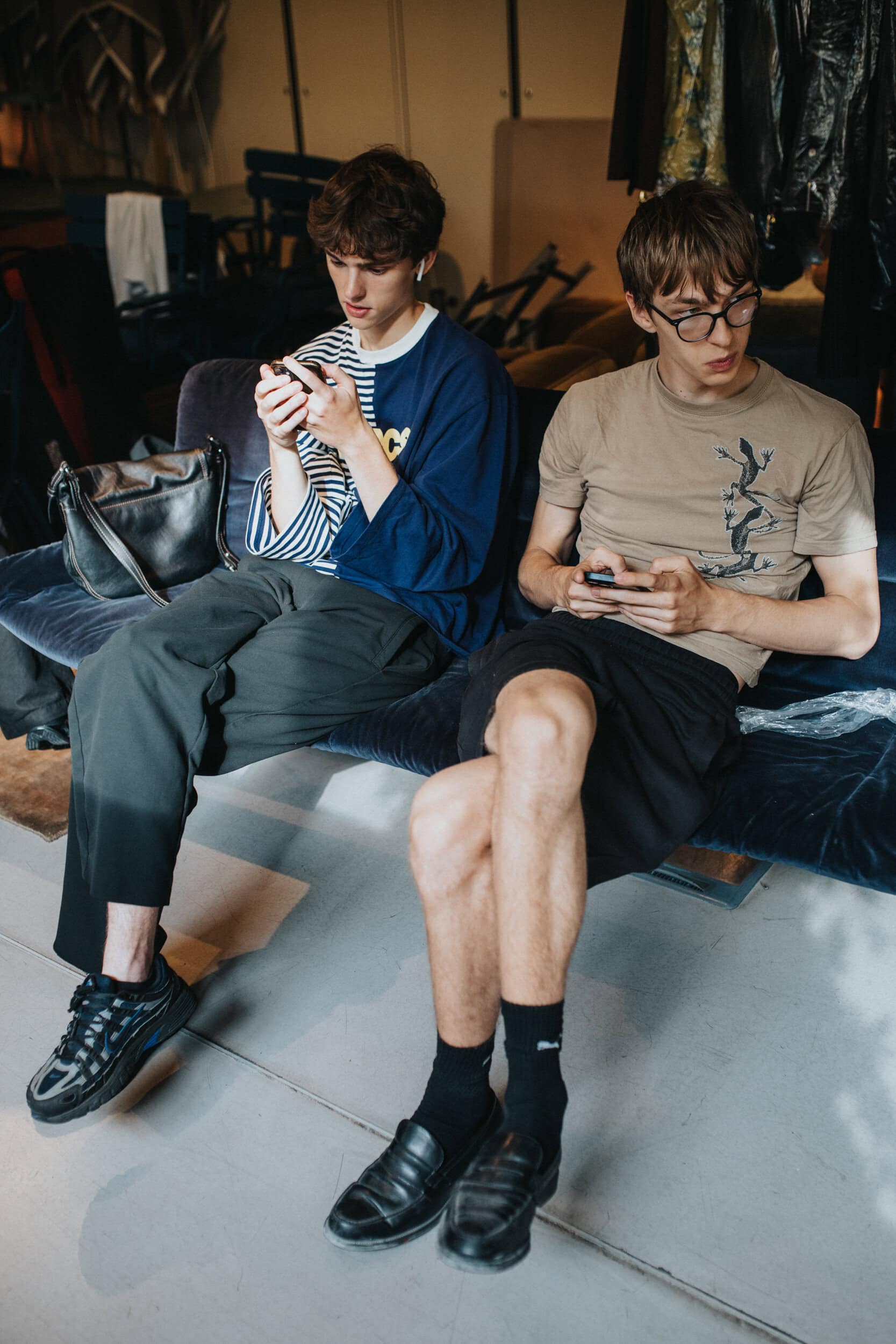 Bed J.w. Ford Spring 2027 Men's Fashion Show Backstage