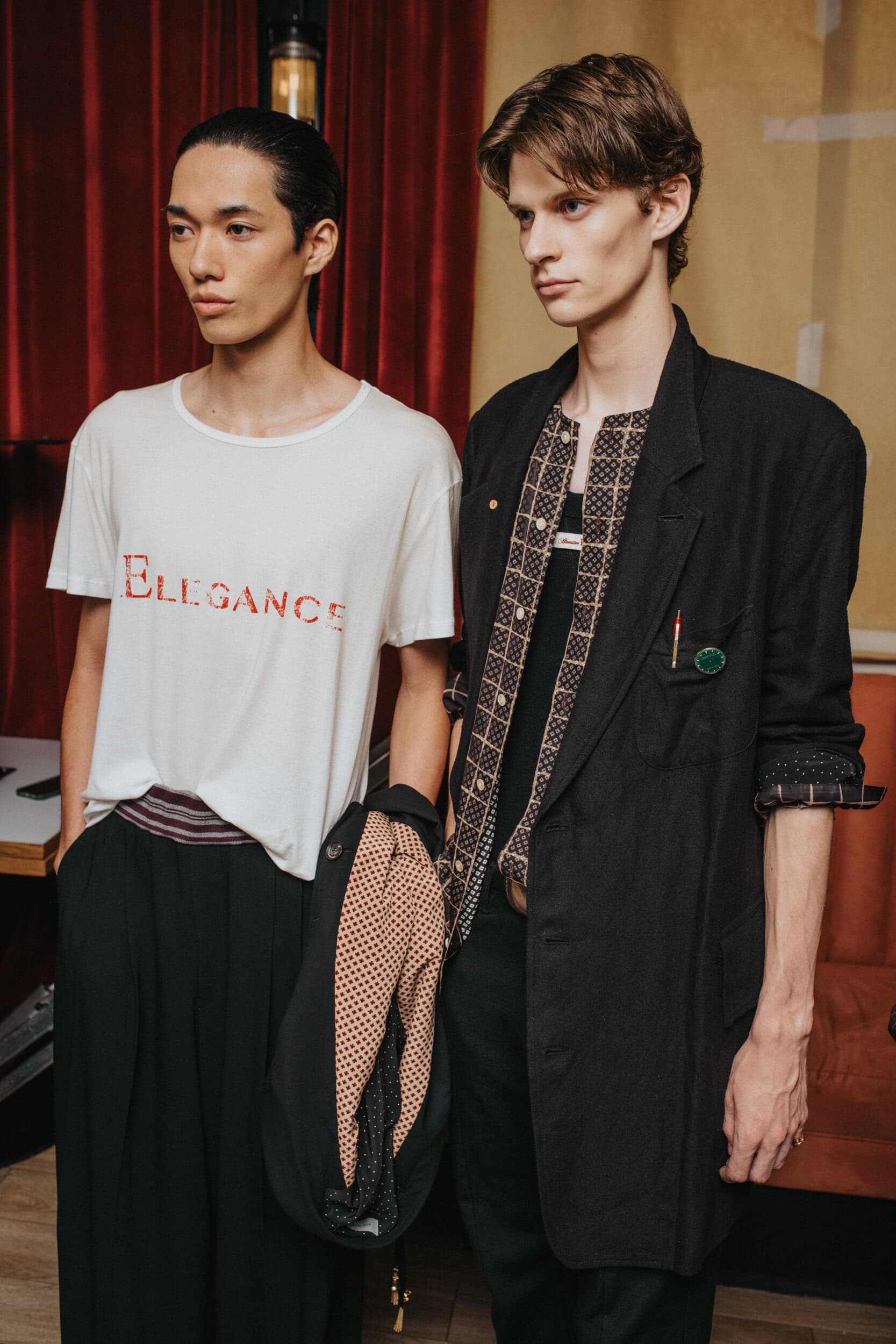 Bed J.w. Ford Spring 2027 Men's Fashion Show Backstage