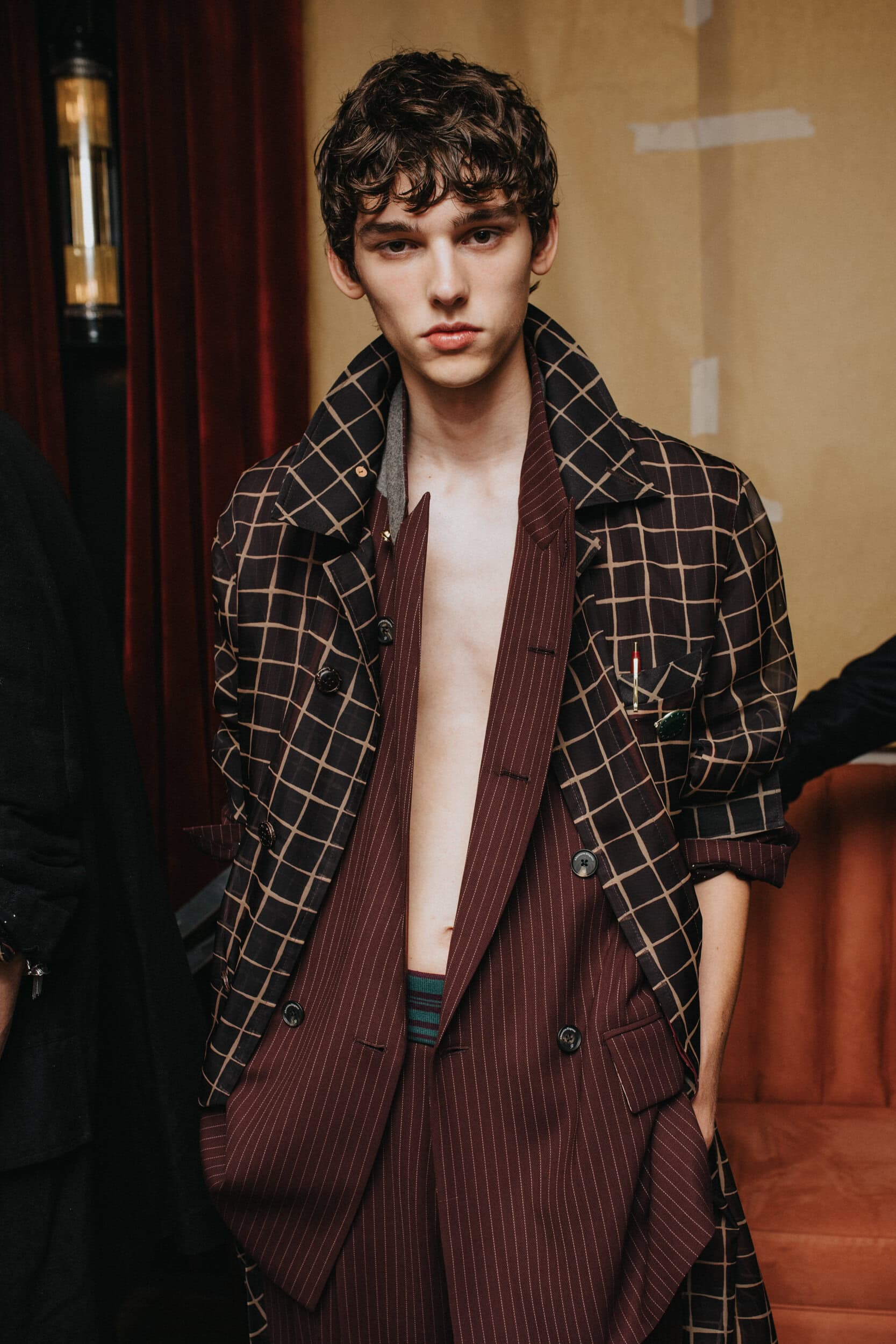 Bed J.w. Ford Spring 2027 Men's Fashion Show Backstage