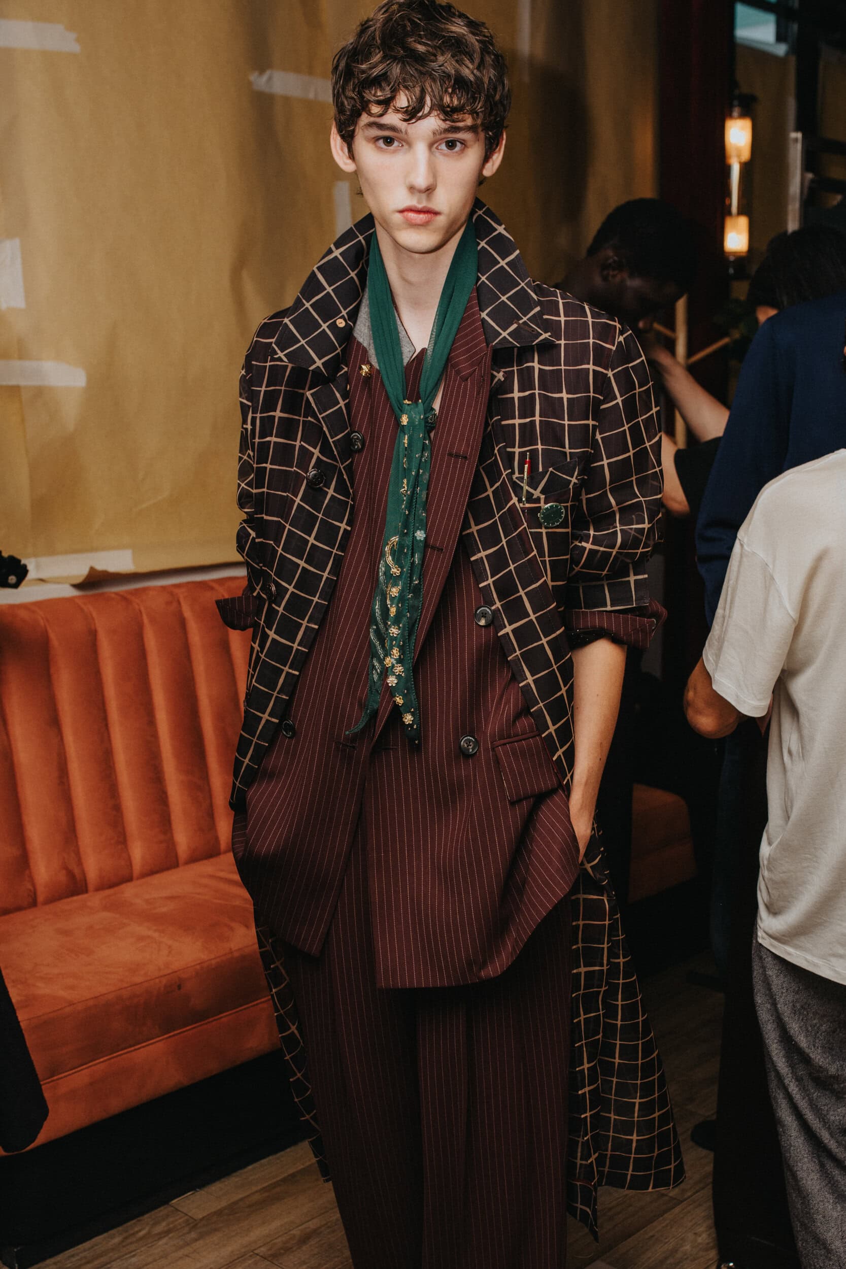 Bed J.w. Ford Spring 2027 Men's Fashion Show Backstage