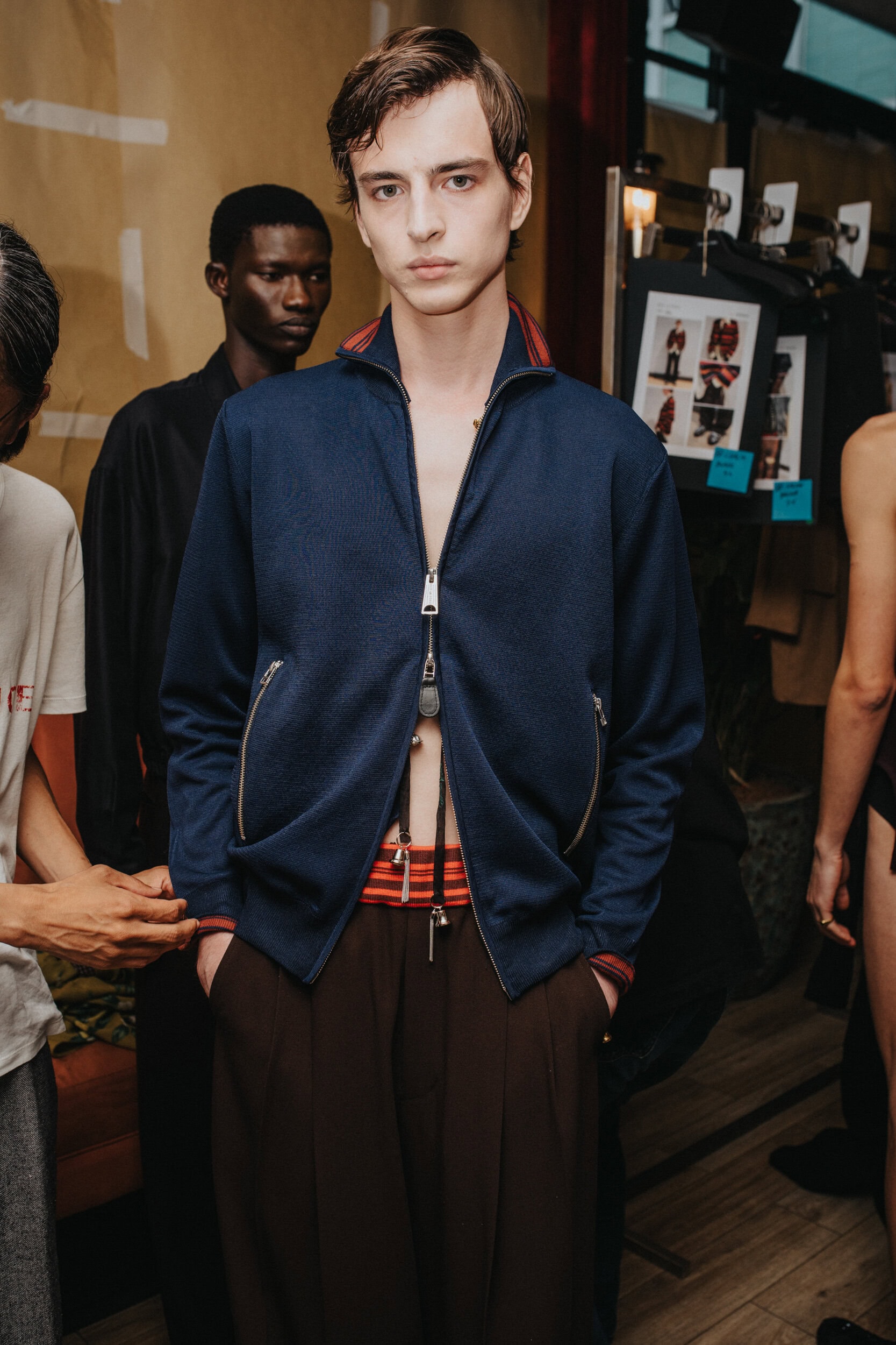 Bed J.w. Ford Spring 2027 Men's Fashion Show Backstage