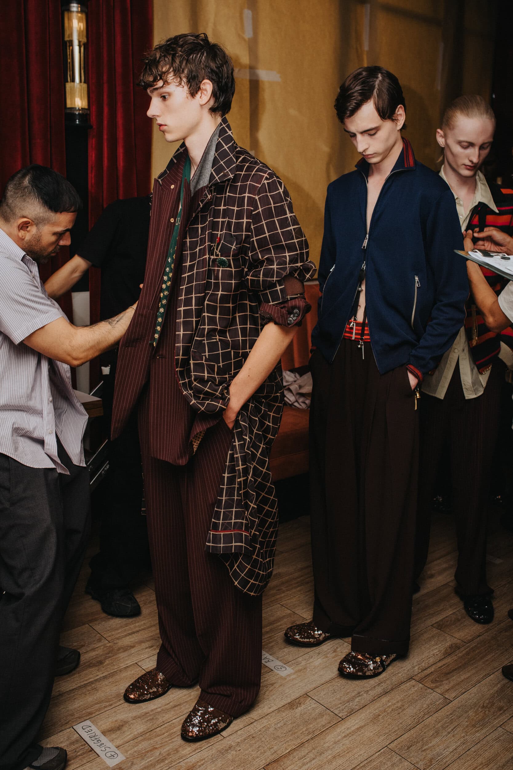 Bed J.w. Ford Spring 2027 Men's Fashion Show Backstage