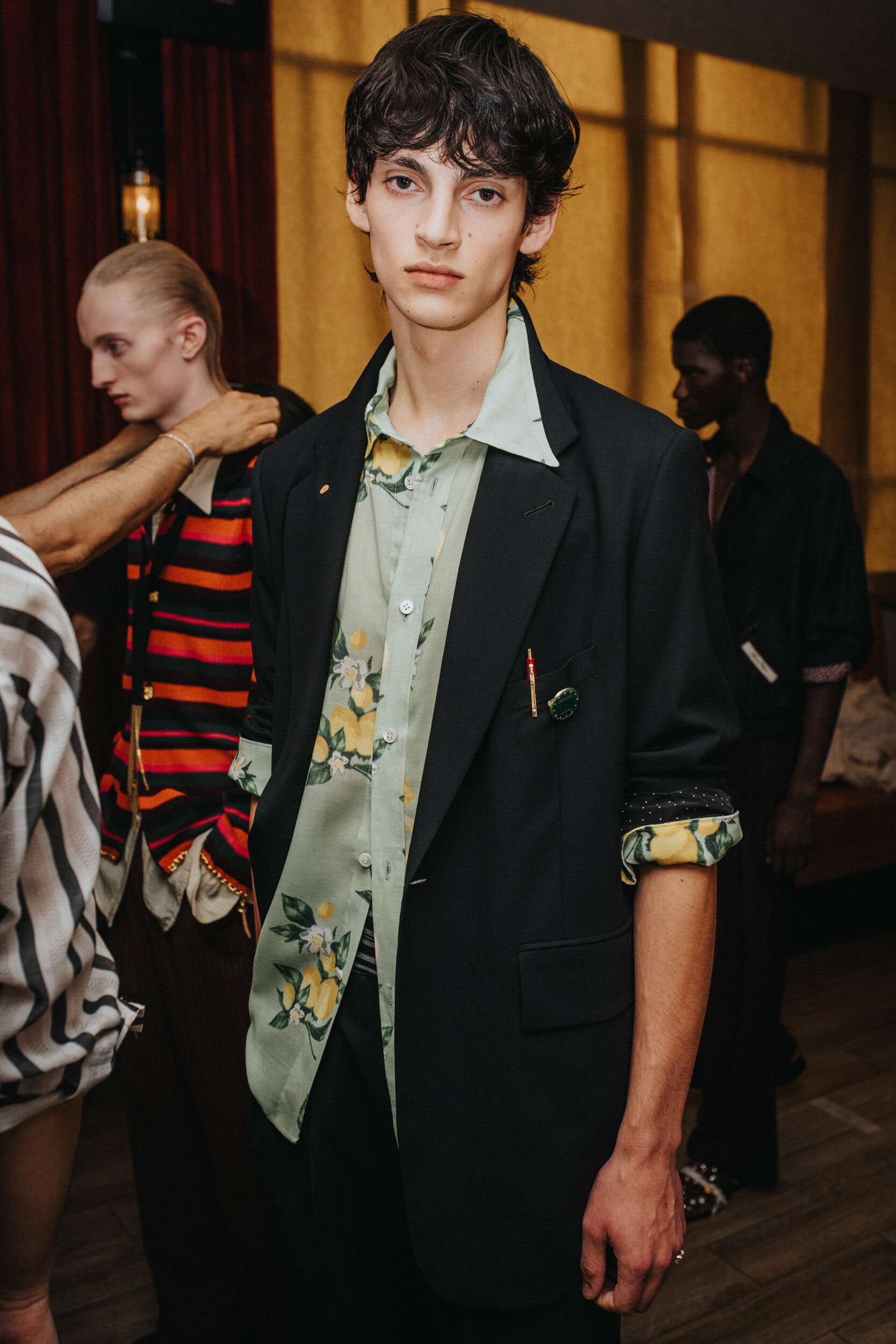 Bed J.w. Ford Spring 2027 Men's Fashion Show Backstage