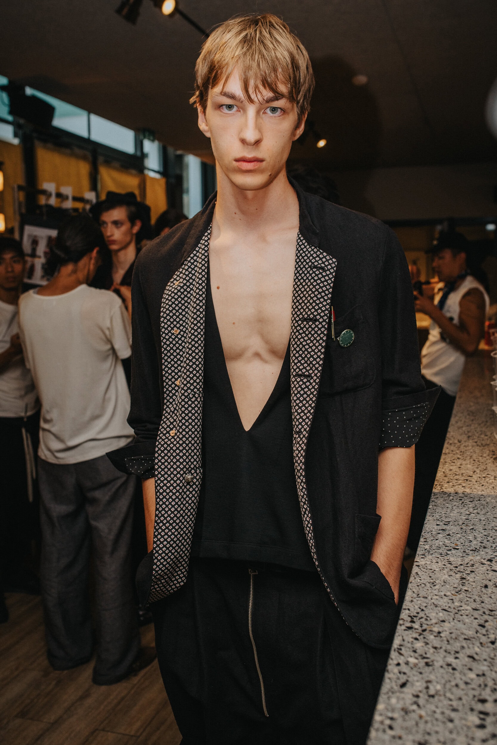 Bed J.w. Ford Spring 2027 Men's Fashion Show Backstage