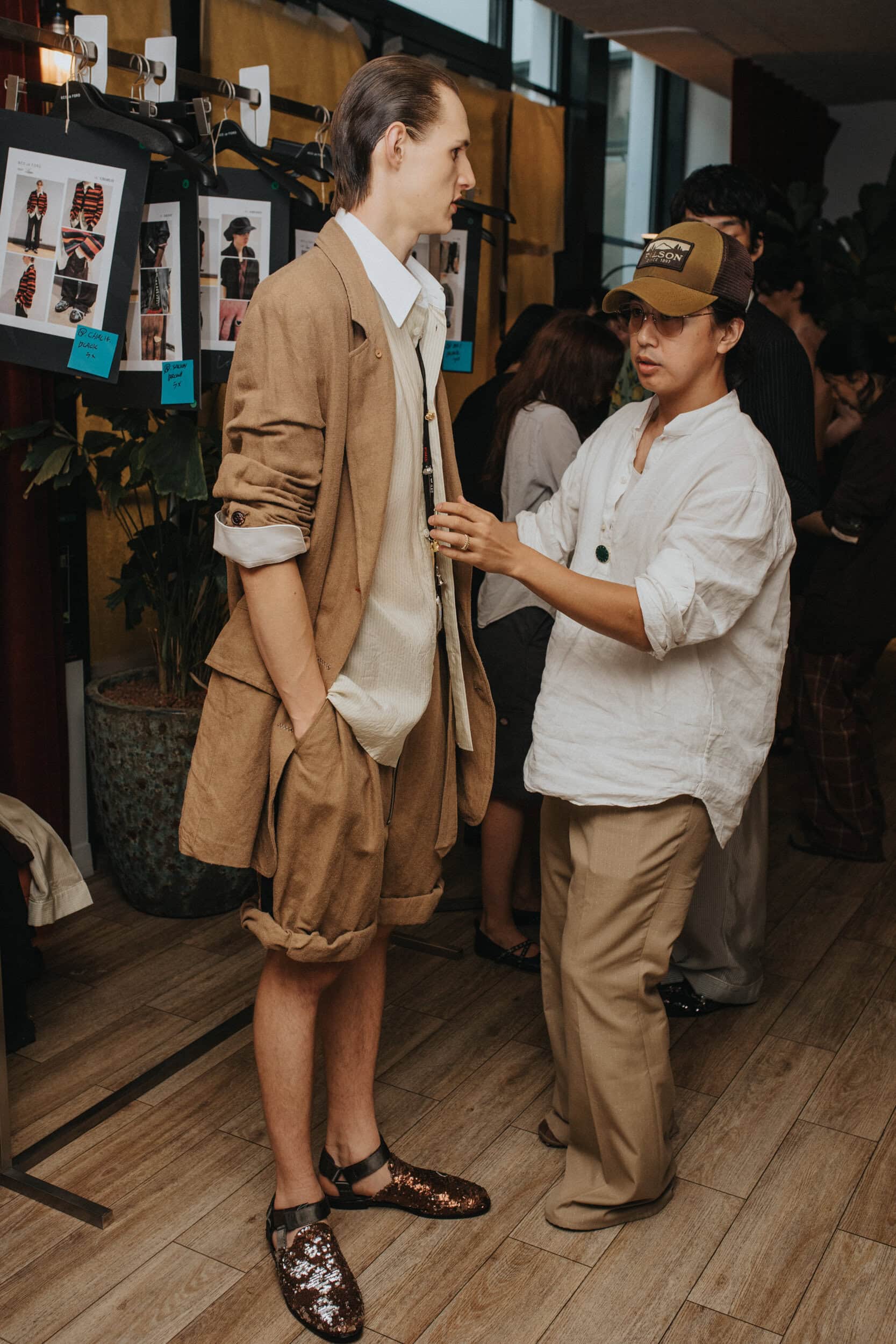 Bed J.w. Ford Spring 2027 Men's Fashion Show Backstage