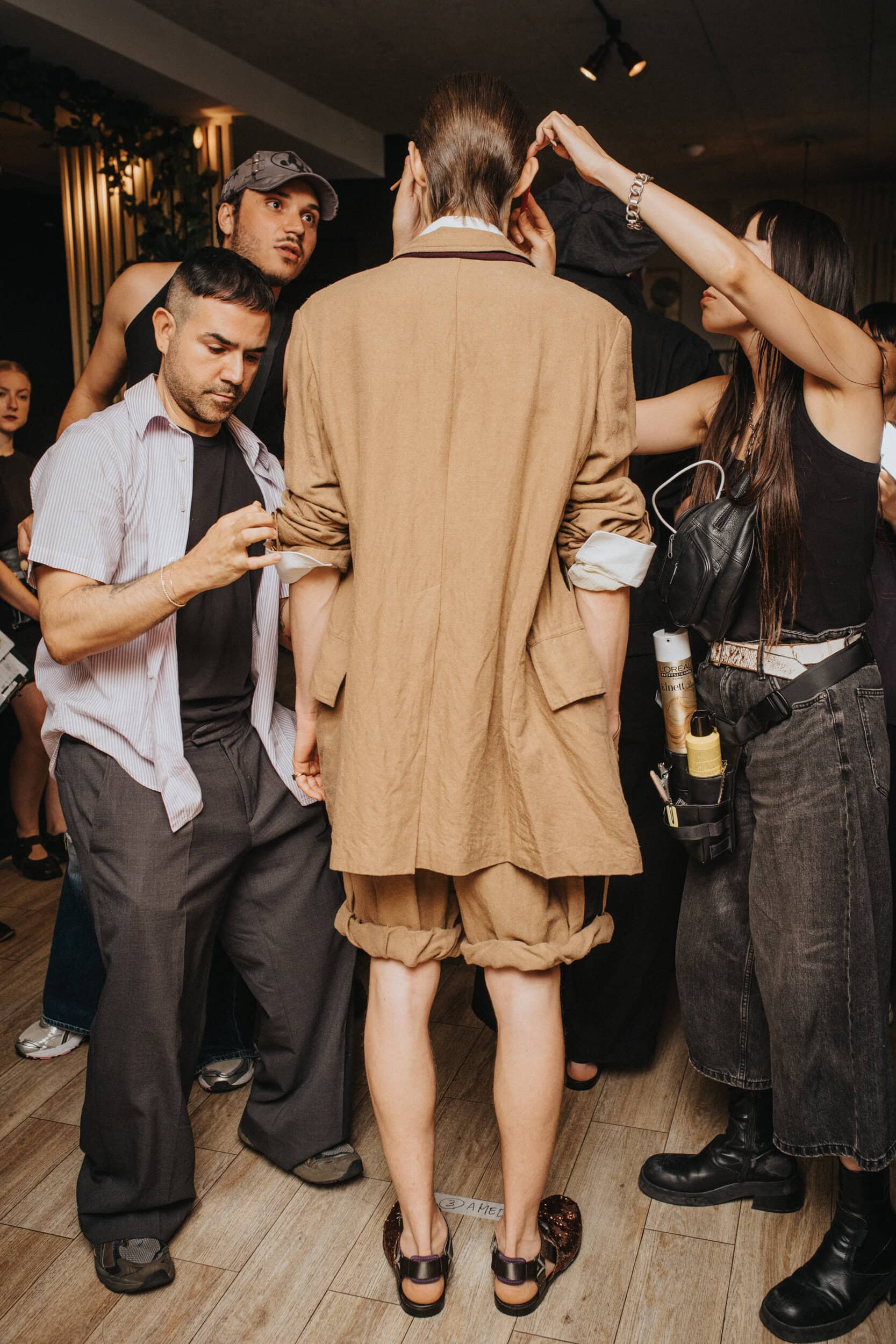 Bed J.w. Ford Spring 2027 Men's Fashion Show Backstage