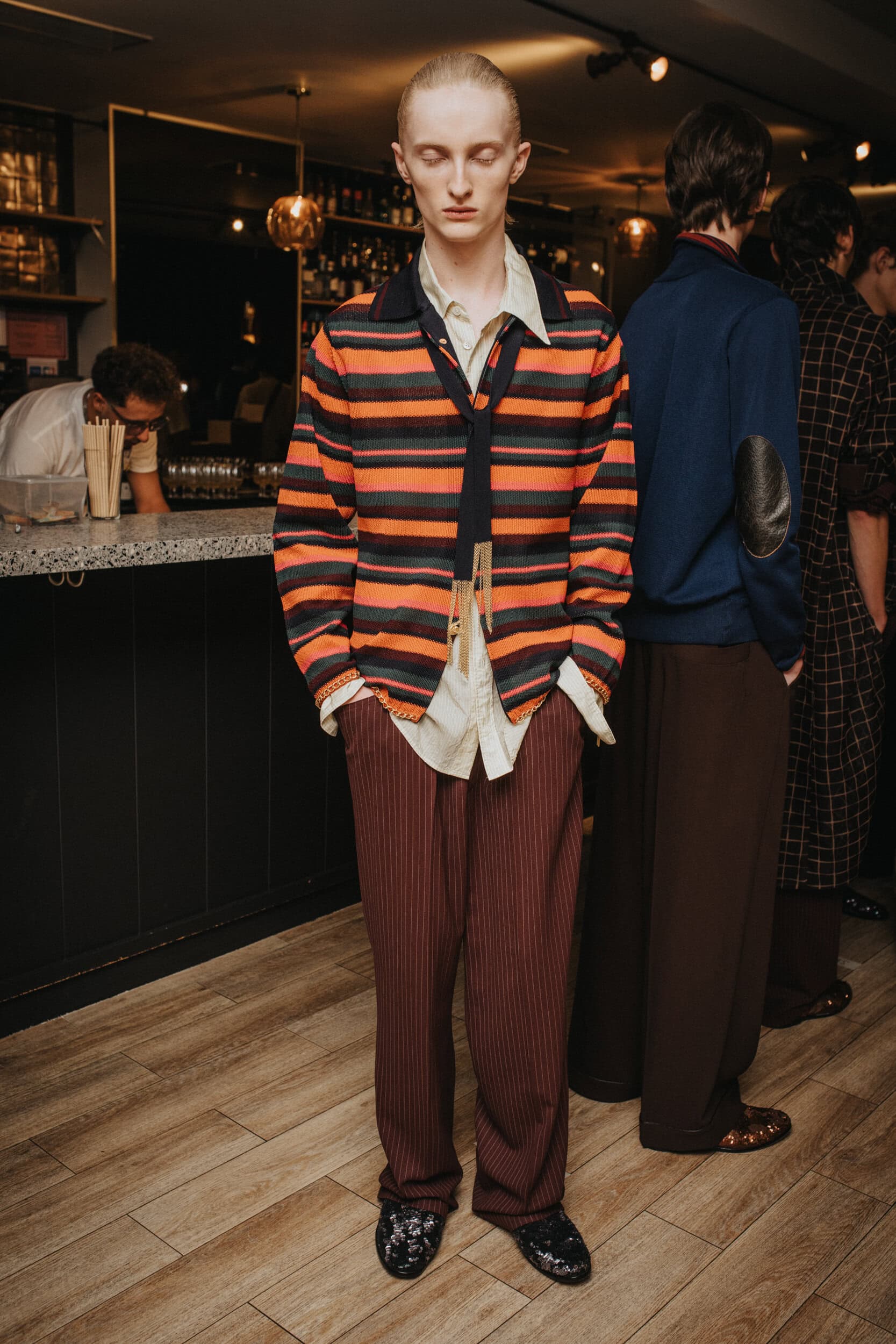 Bed J.w. Ford Spring 2027 Men's Fashion Show Backstage