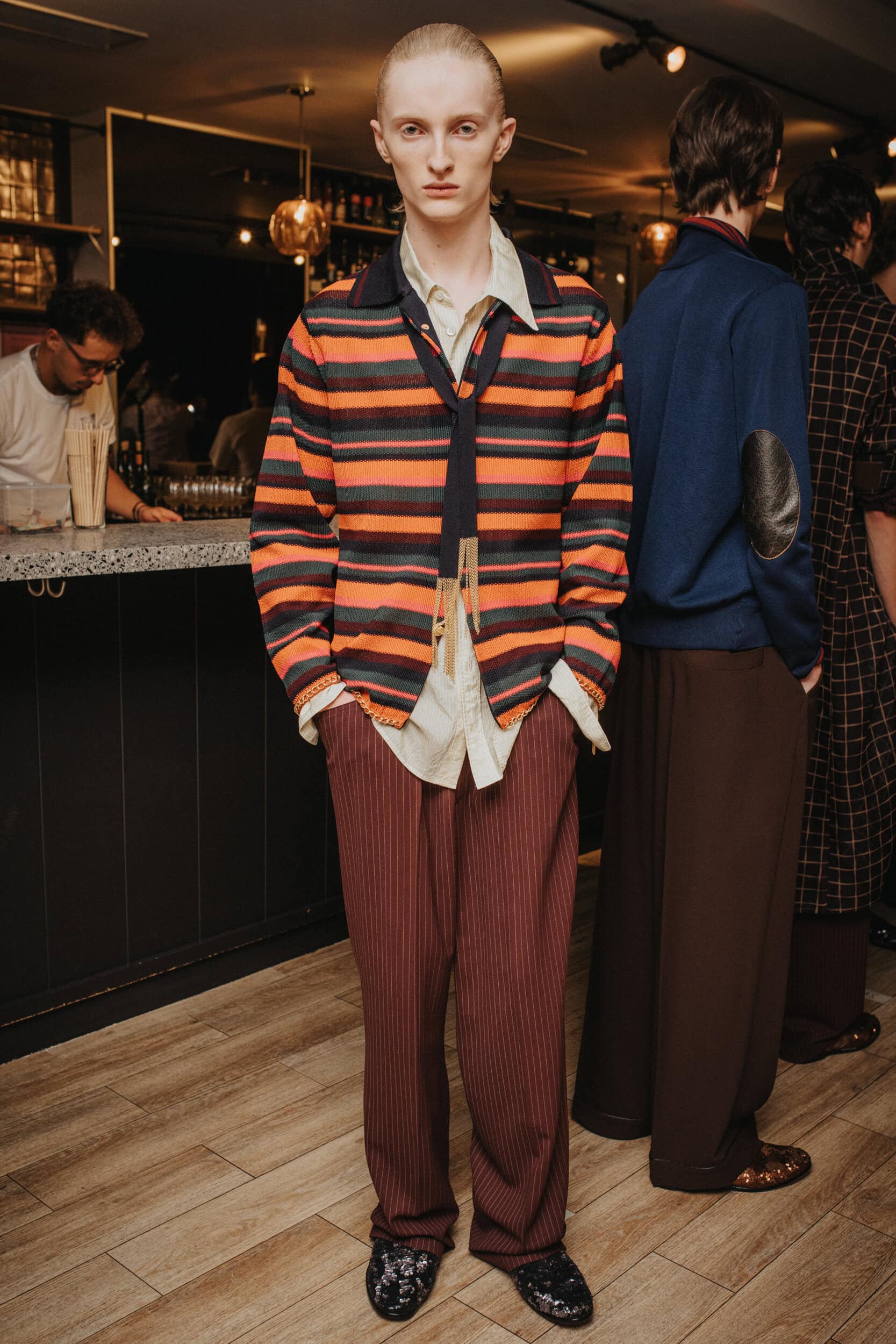 Bed J.w. Ford Spring 2027 Men's Fashion Show Backstage