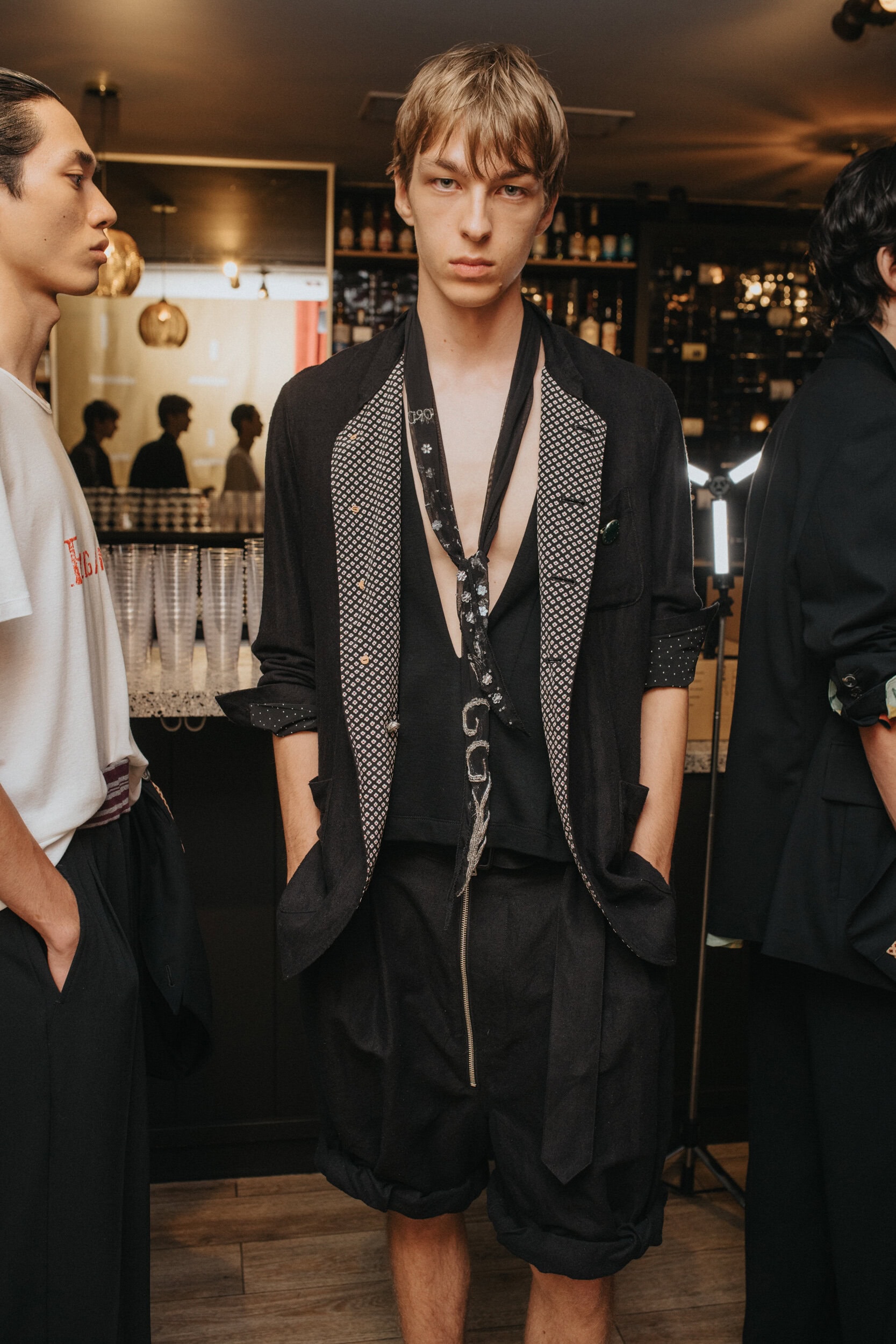 Bed J.w. Ford Spring 2027 Men's Fashion Show Backstage