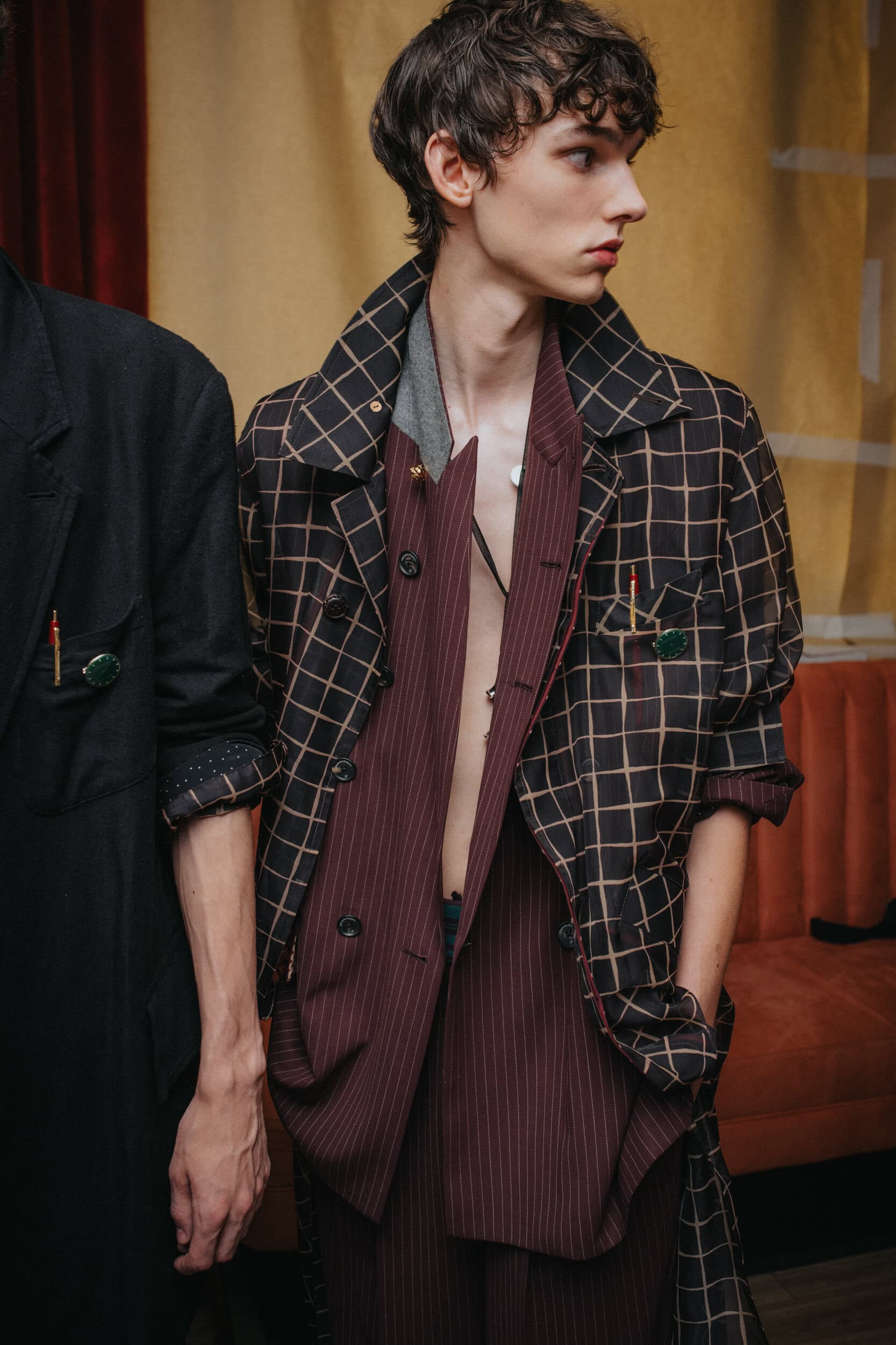 Bed J.w. Ford Spring 2027 Men's Fashion Show Backstage