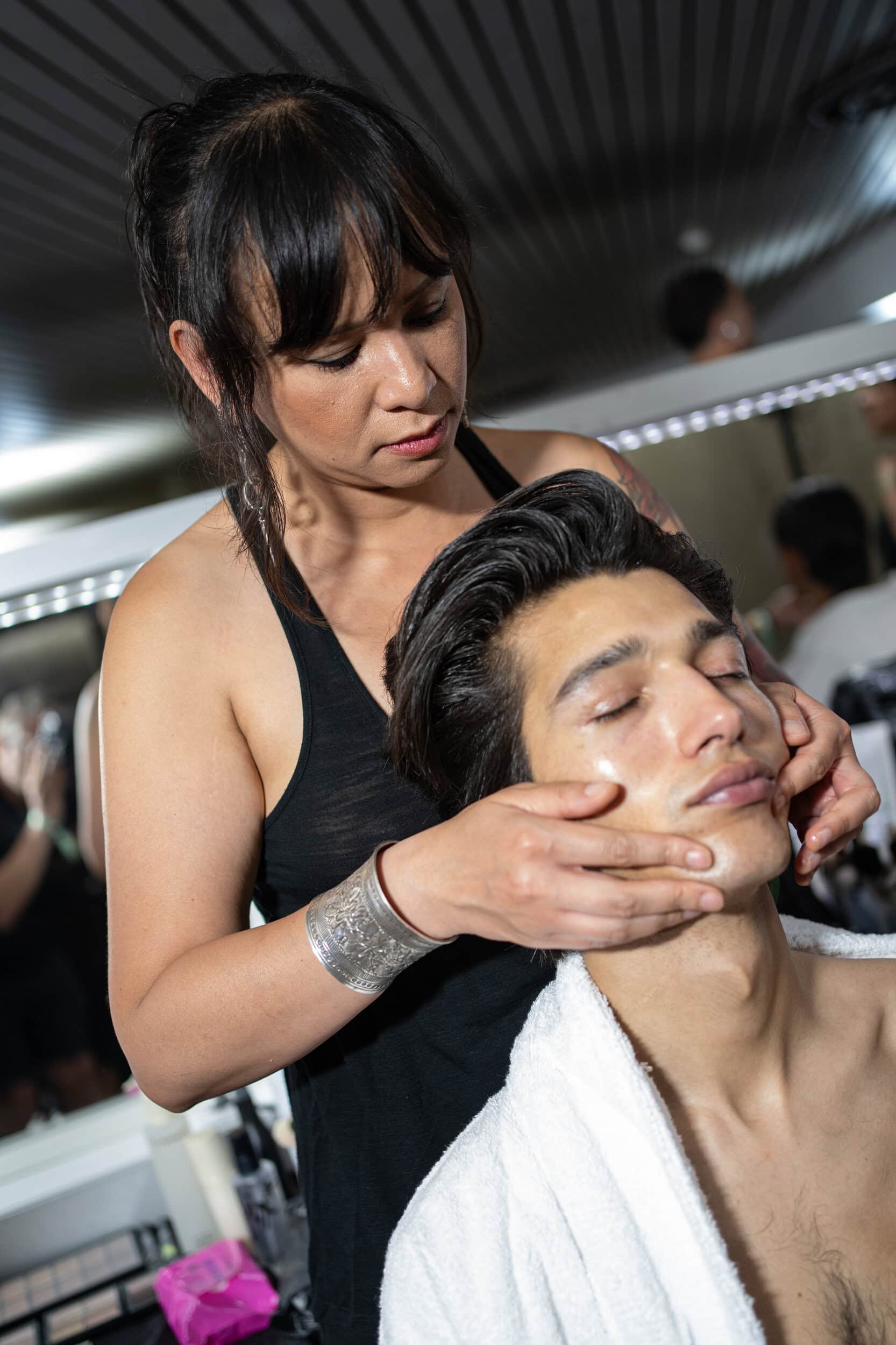 Willy Chavarria Spring 2027 Men's Fashion Show Backstage