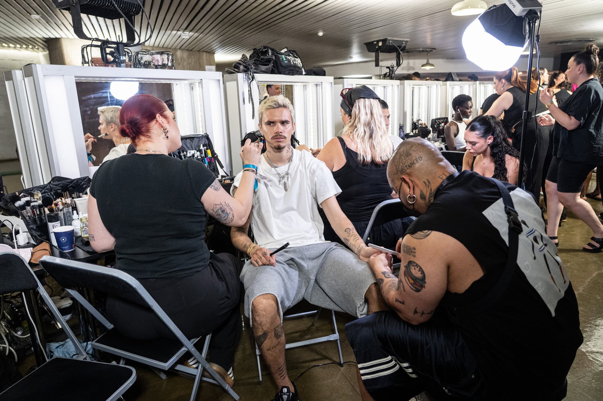 Willy Chavarria Spring 2027 Men's Fashion Show Backstage
