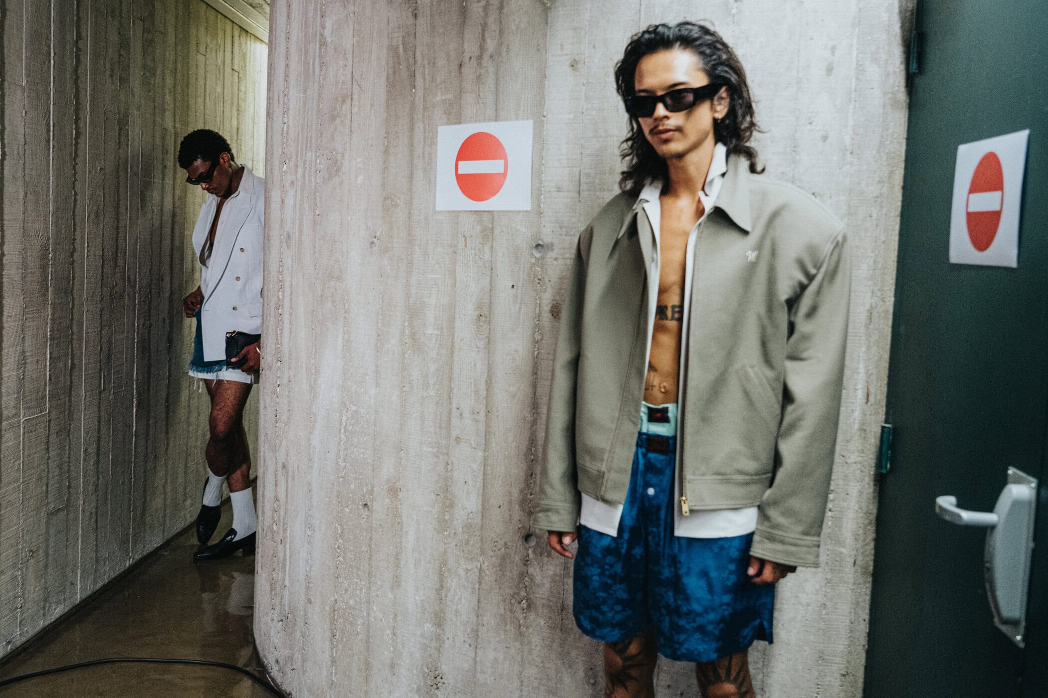 Willy Chavarria Spring 2027 Men's Fashion Show Backstage