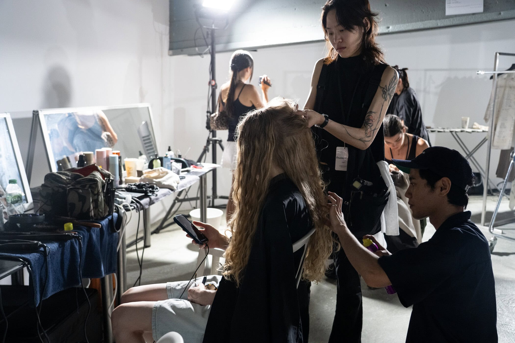 Etudes Spring 2027 Men's Fashion Show Backstage