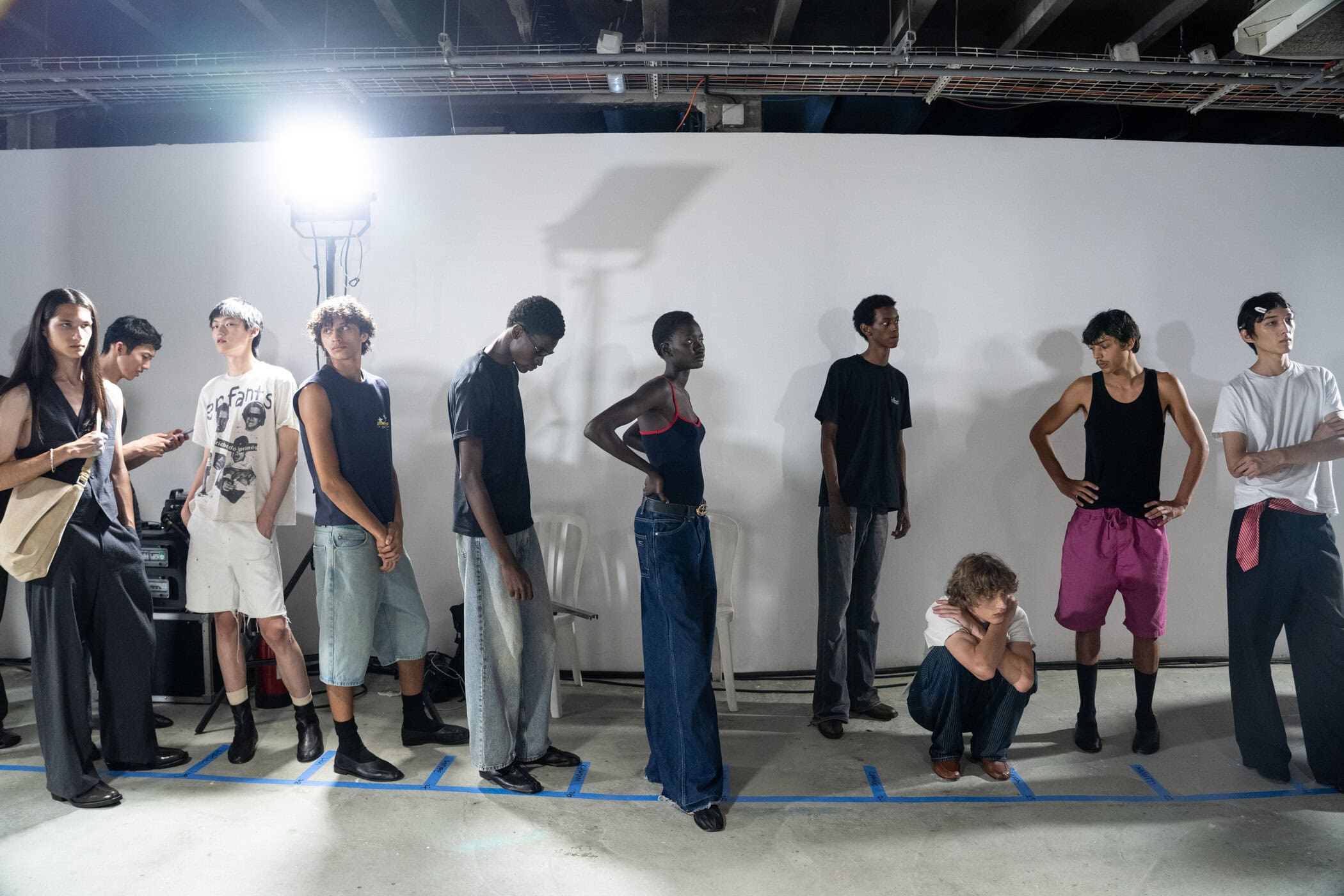 Etudes Spring 2027 Men's Fashion Show Backstage