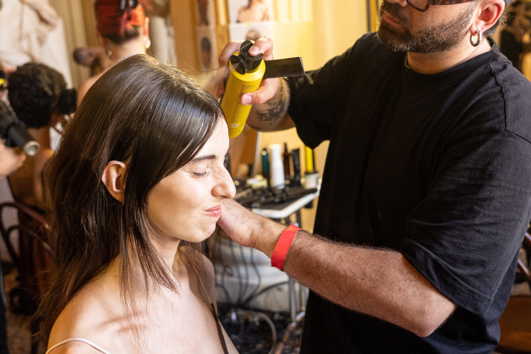 Feng Chen Wang Spring 2027 Men's Fashion Show Backstage