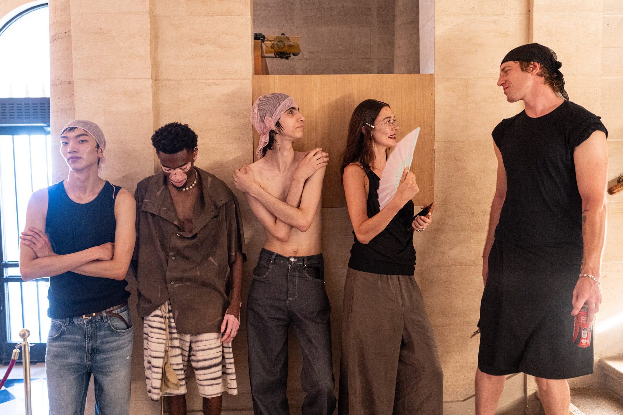 Feng Chen Wang Spring 2027 Men's Fashion Show Backstage