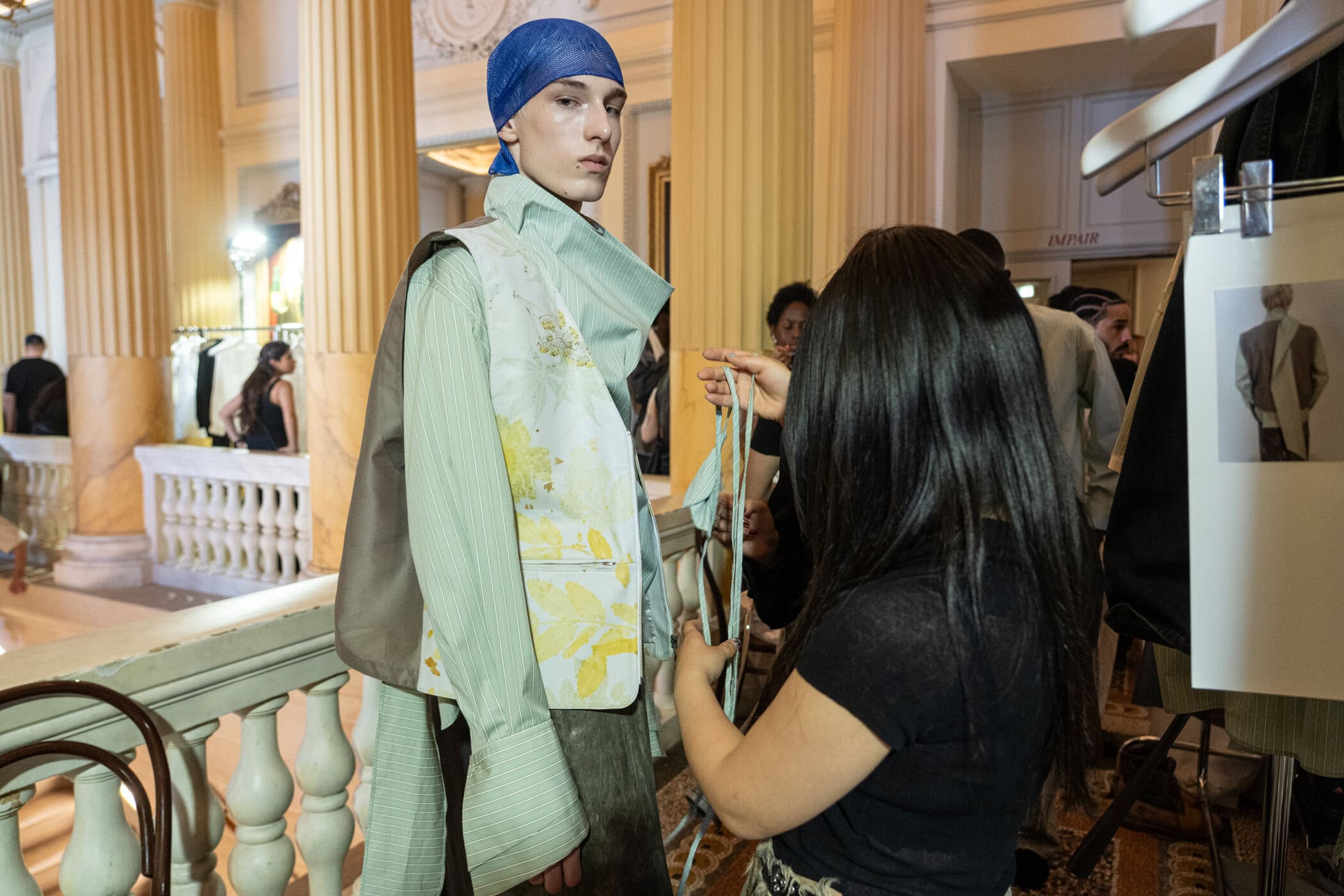 Feng Chen Wang Spring 2027 Men's Fashion Show Backstage
