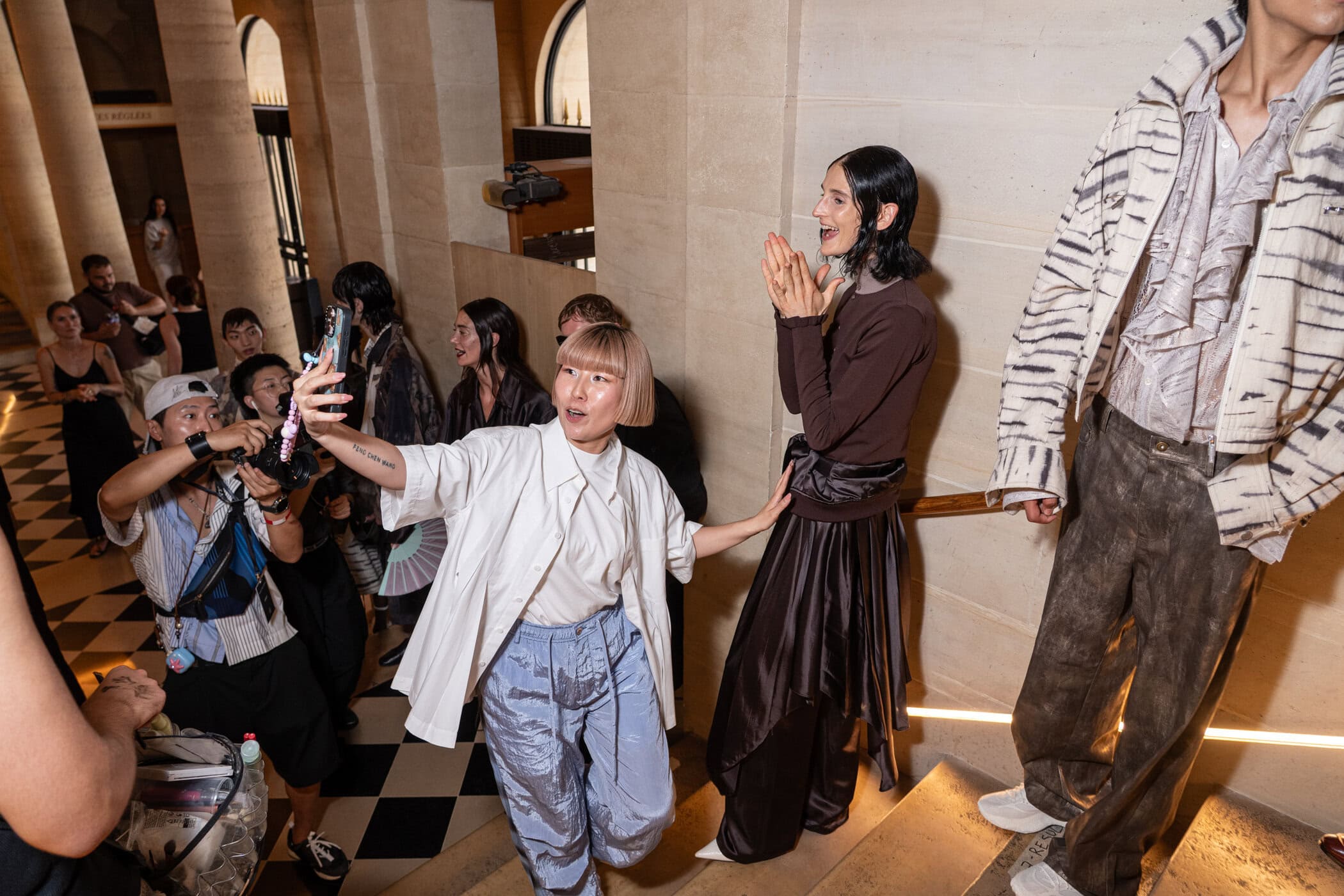 Feng Chen Wang Spring 2027 Men's Fashion Show Backstage