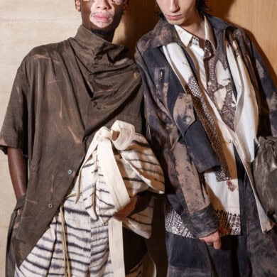 Feng Chen Wang Spring 2027 Men's Fashion Show Backstage