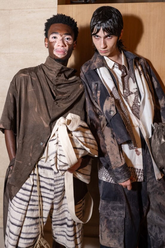 Feng Chen Wang Spring 2027 Men's Fashion Show Backstage