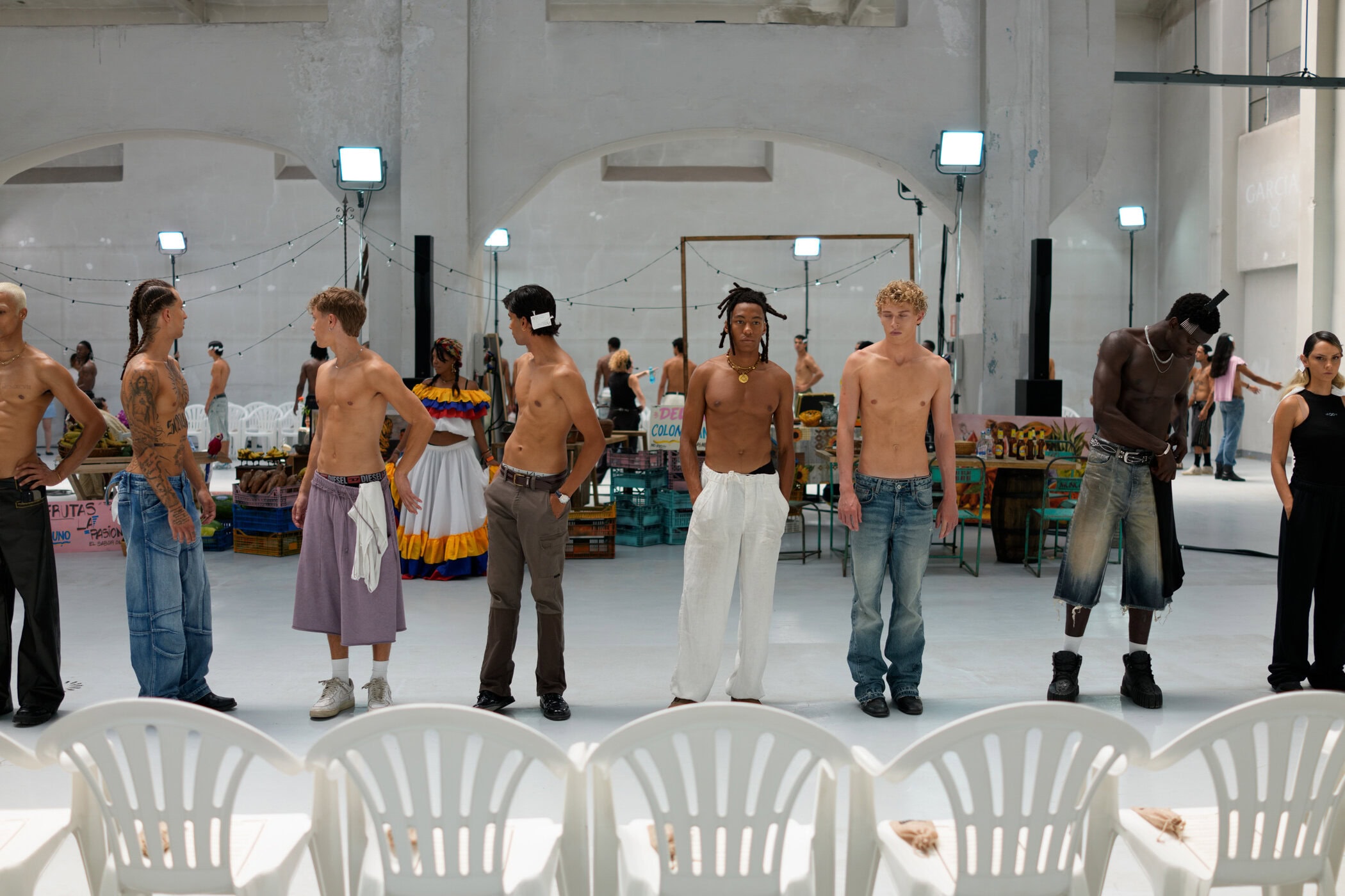Garcias Spring 2027 Men's Fashion Show Backstage