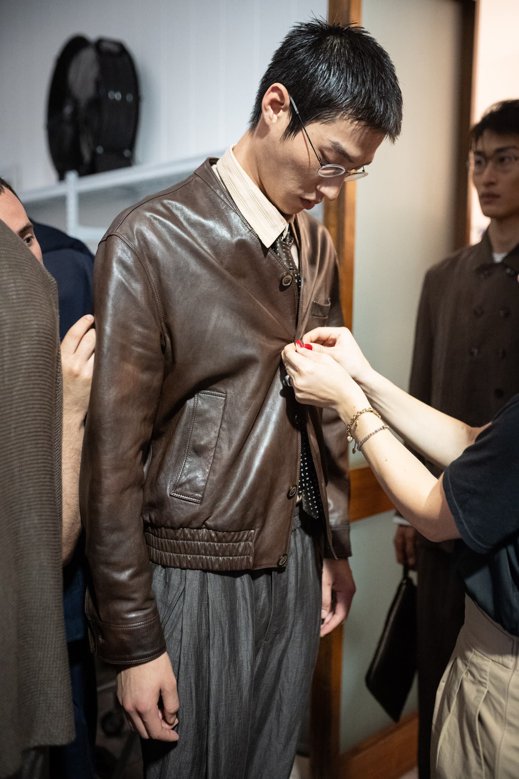 Giorgio Armani Spring 2027 Men's Fashion Show Backstage
