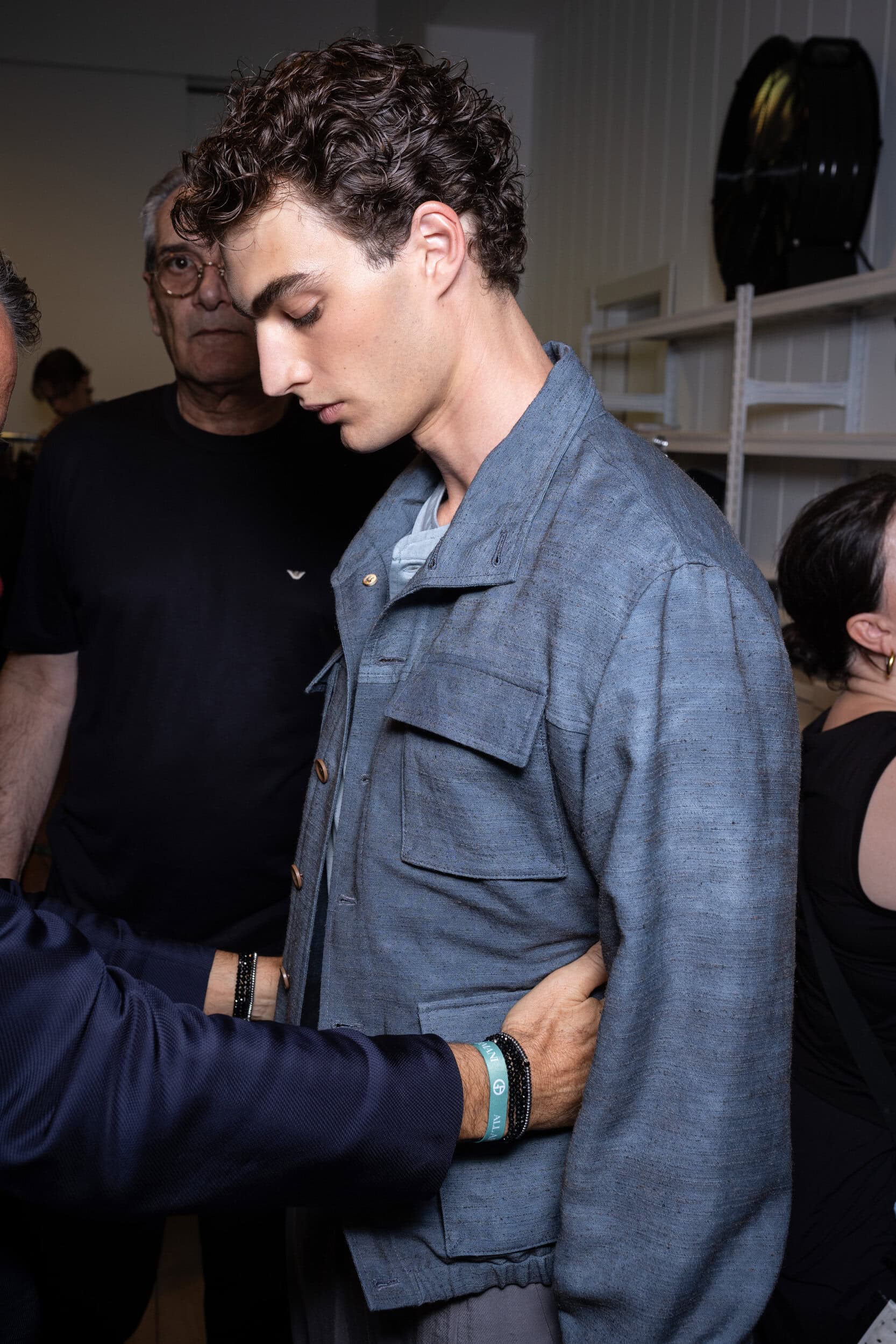 Giorgio Armani Spring 2027 Men's Fashion Show Backstage