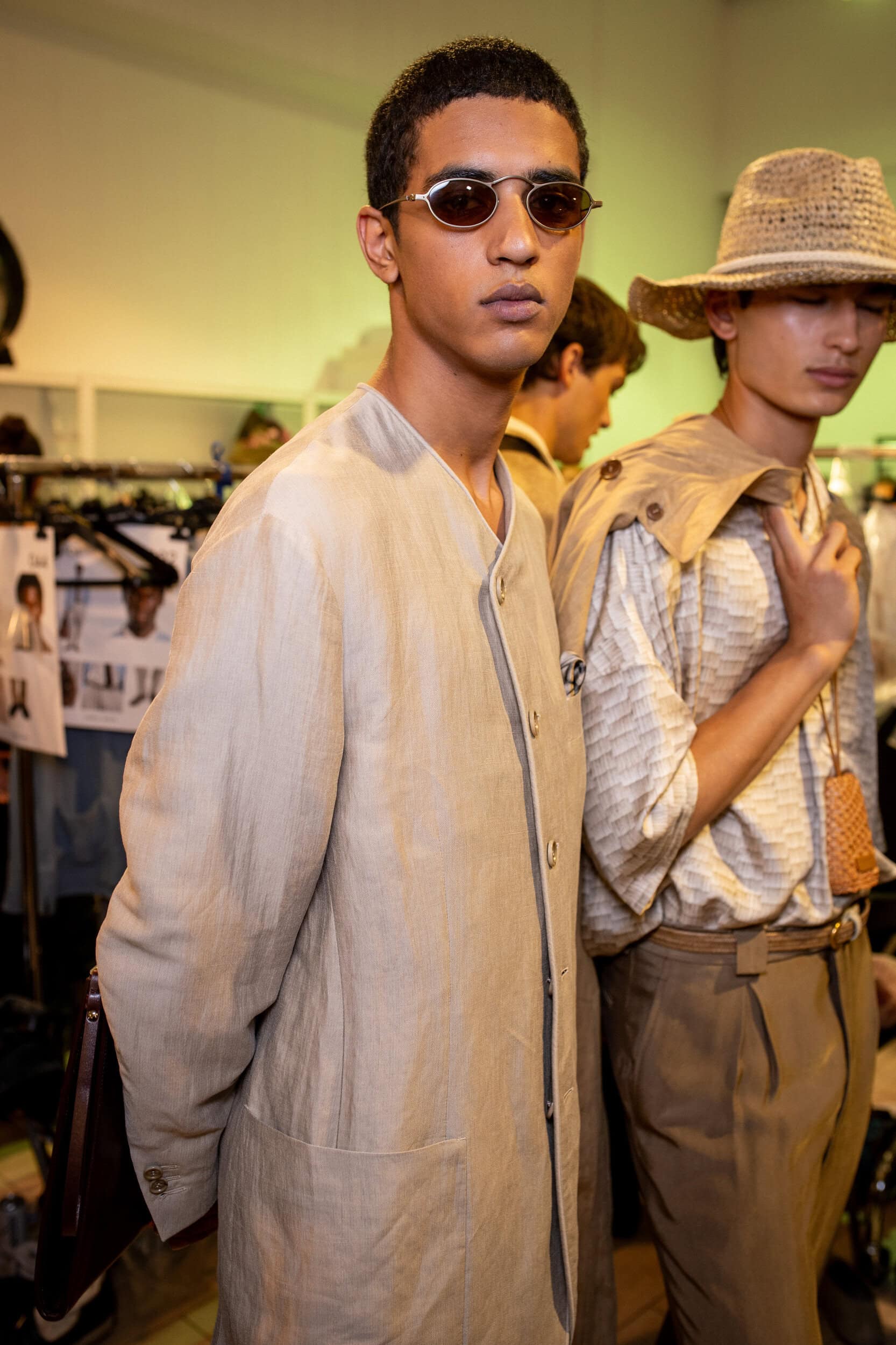 Giorgio Armani Spring 2027 Men's Fashion Show Backstage