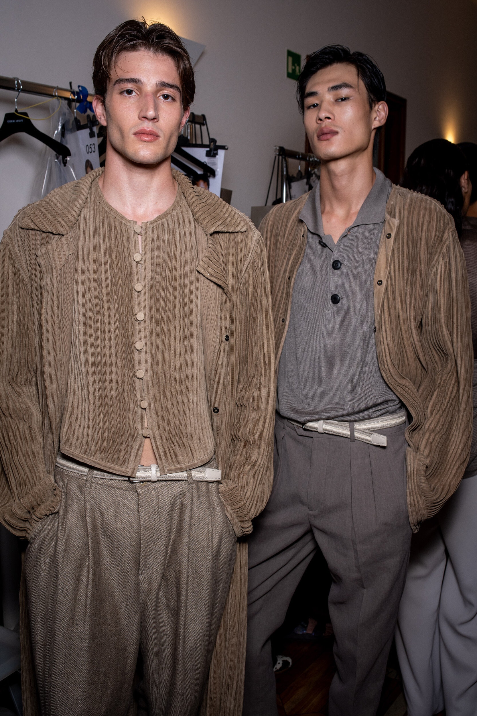 Giorgio Armani Spring 2027 Men's Fashion Show Backstage