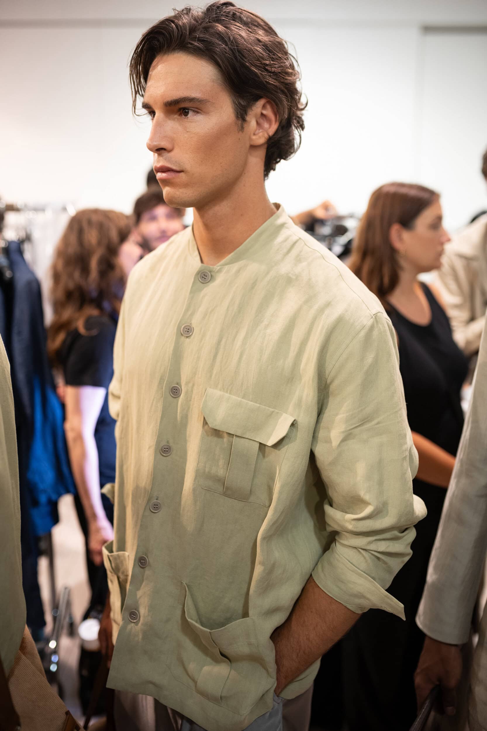 Giorgio Armani Spring 2027 Men's Fashion Show Backstage