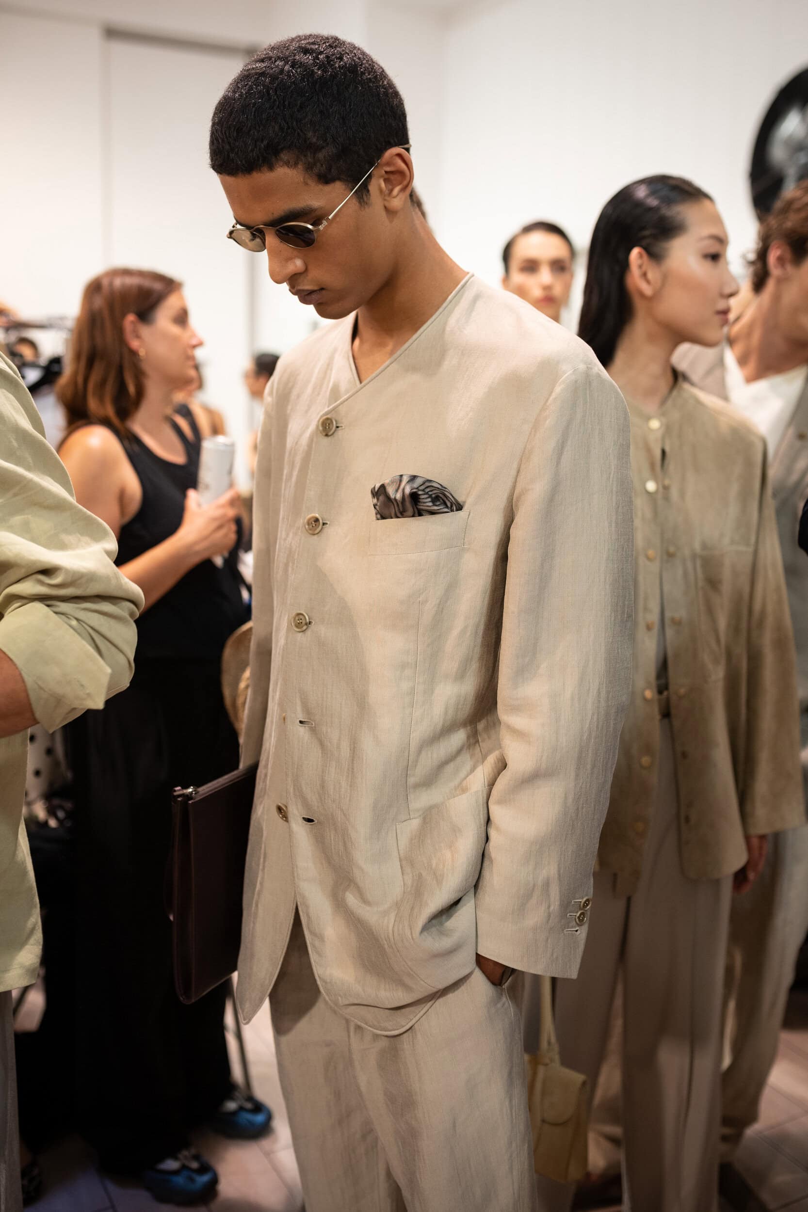 Giorgio Armani Spring 2027 Men's Fashion Show Backstage